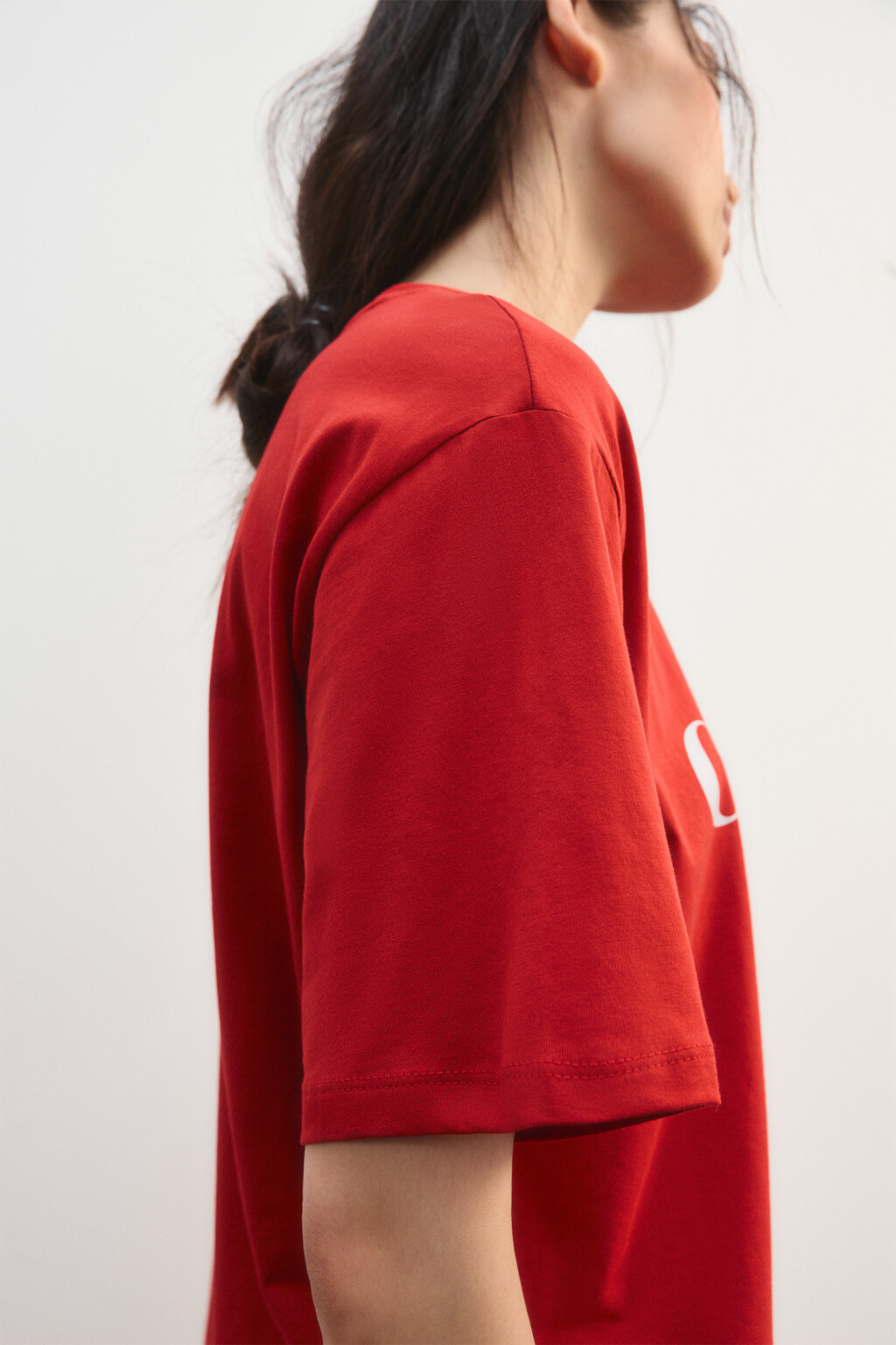 Футболка с рождественским принтом - цвет красный - 9