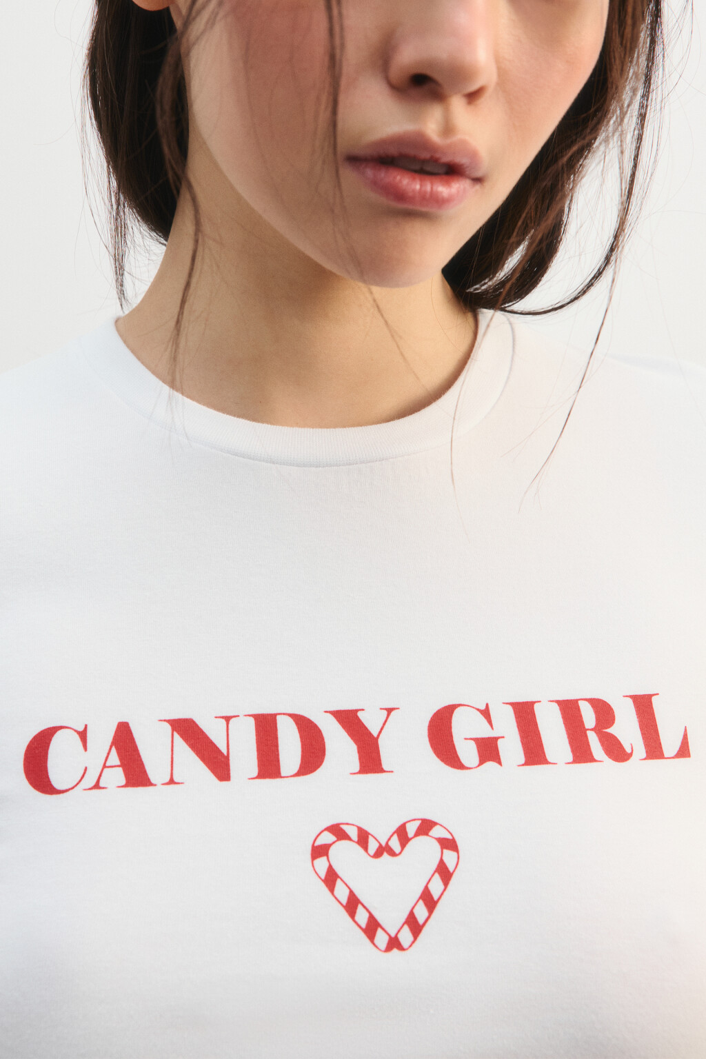 Футболка-топ домашняя с принтом - цвет белый - 7