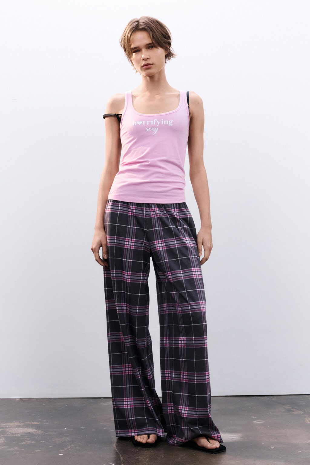 Майка домашняя с надписью - цвет розовый - 4