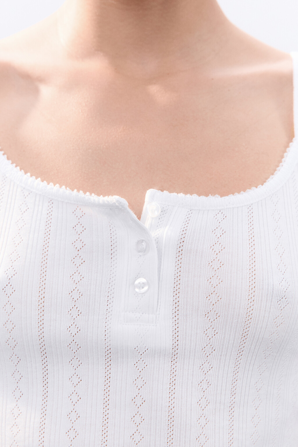 Майка домашняя с застежкой - цвет ванильный - 5