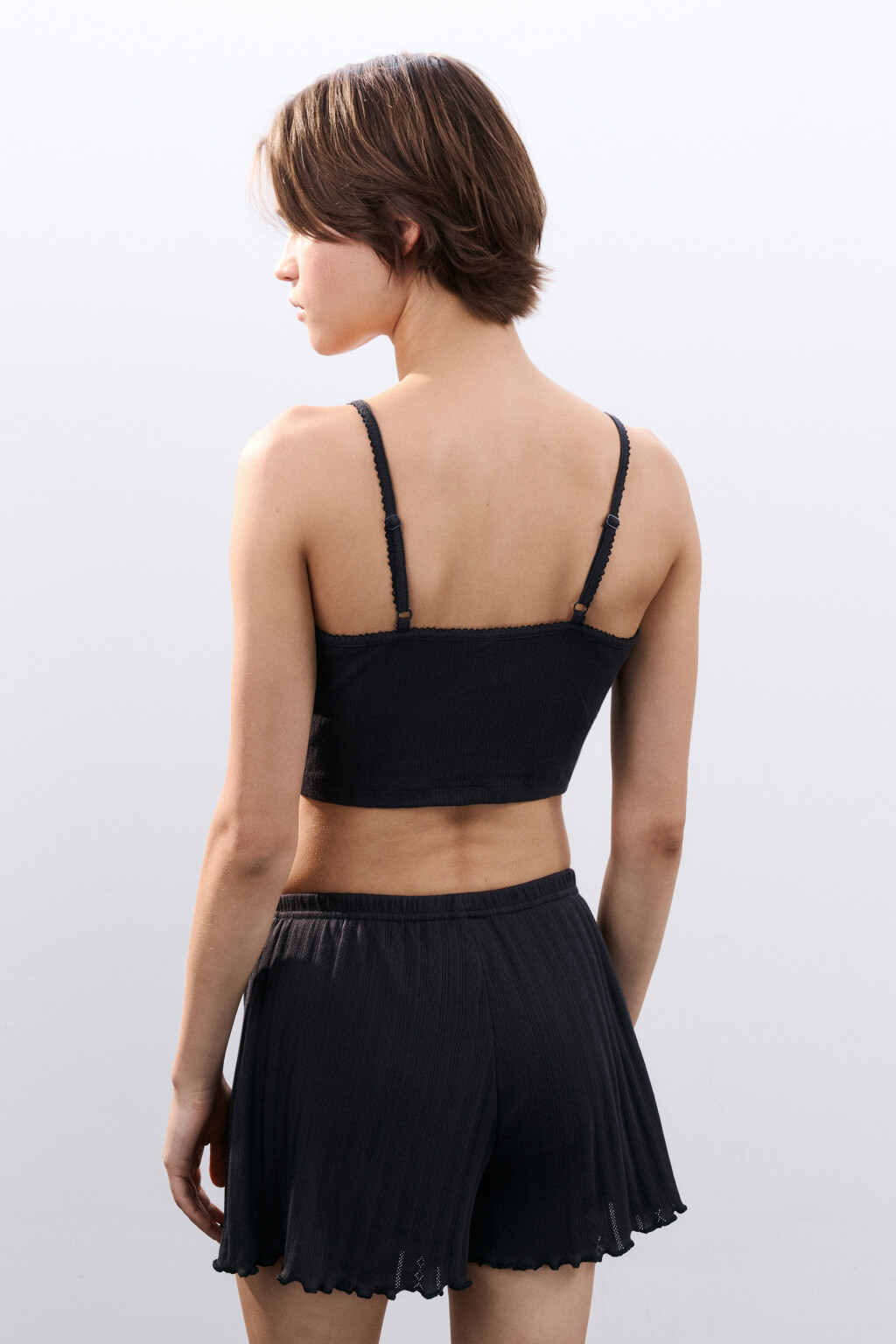 Майка домашняя с застежкой - цвет серый - 4