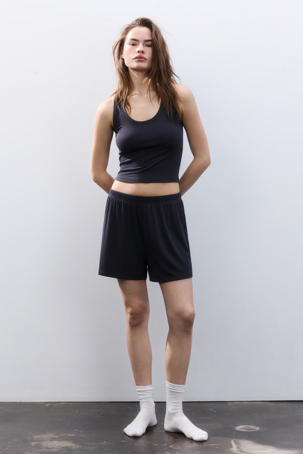 Майка домашняя вискозная - цвет серый - 4