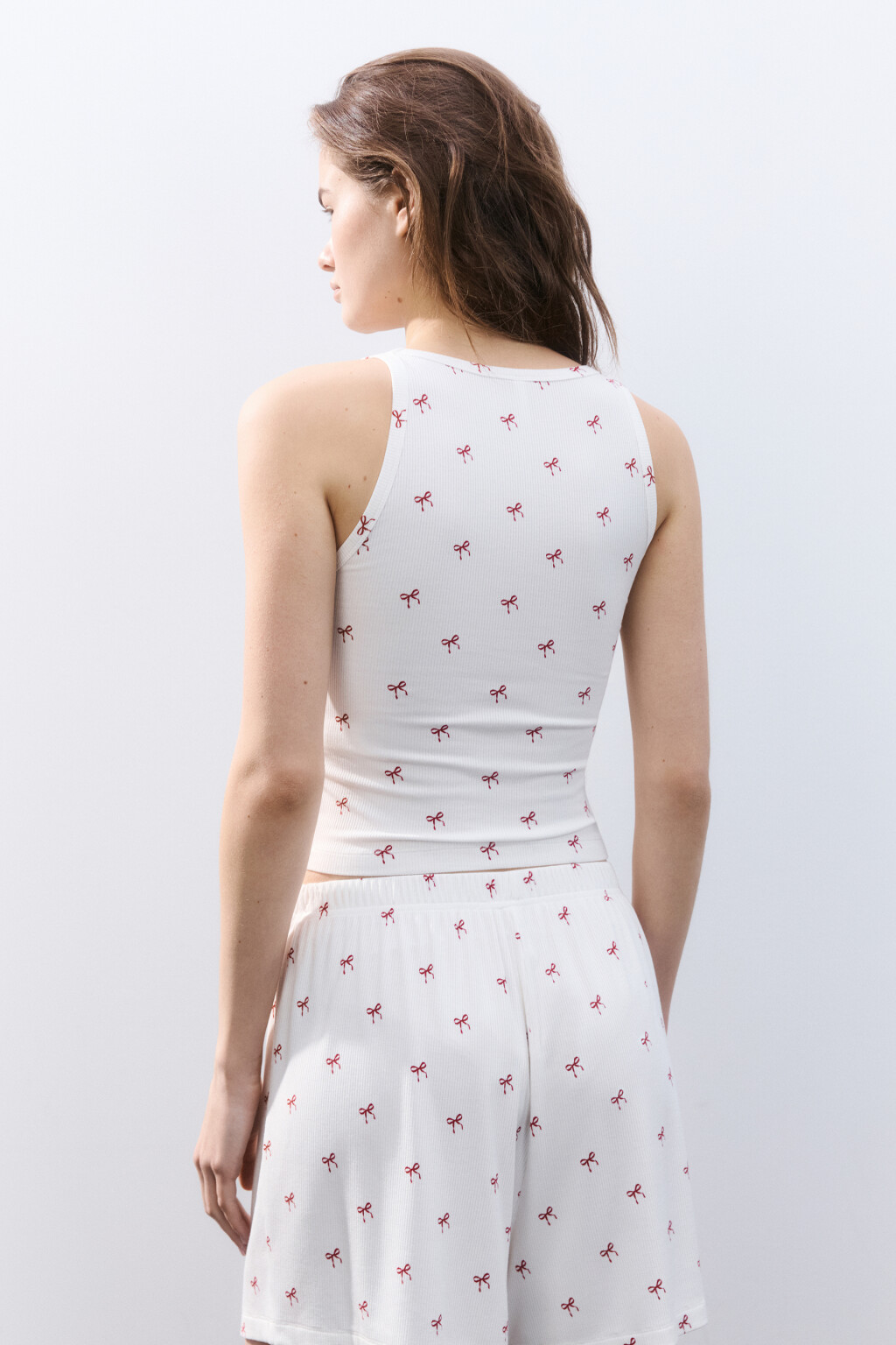 Майка домашняя вискозная - цвет красный - 3