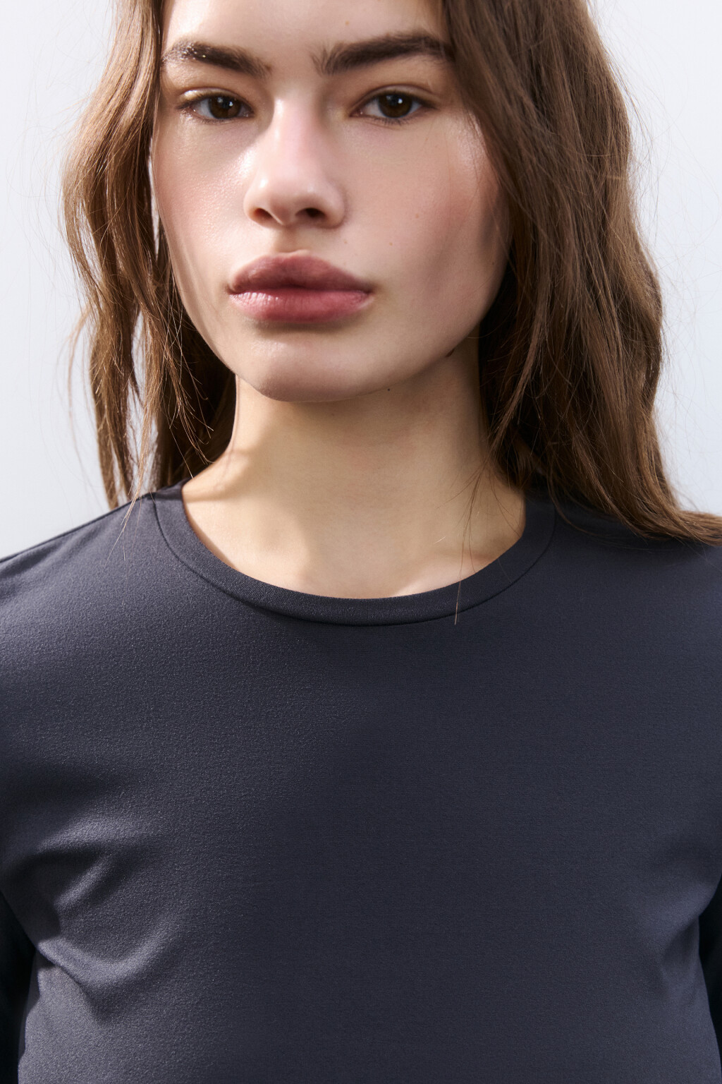 Лонгслив домашний трикотажный - цвет серый - 5