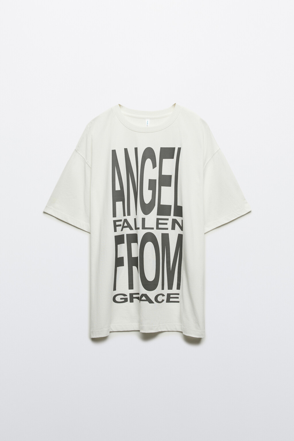 Футболка oversize с принтом - цвет белый - 8