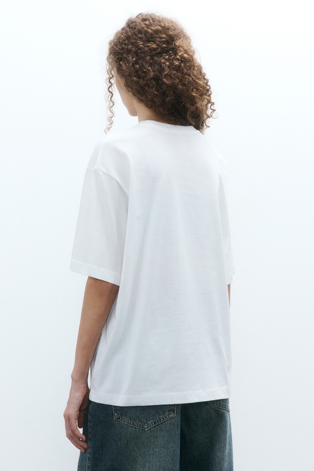 Футболка с новогодним принтом - цвет белый - 3