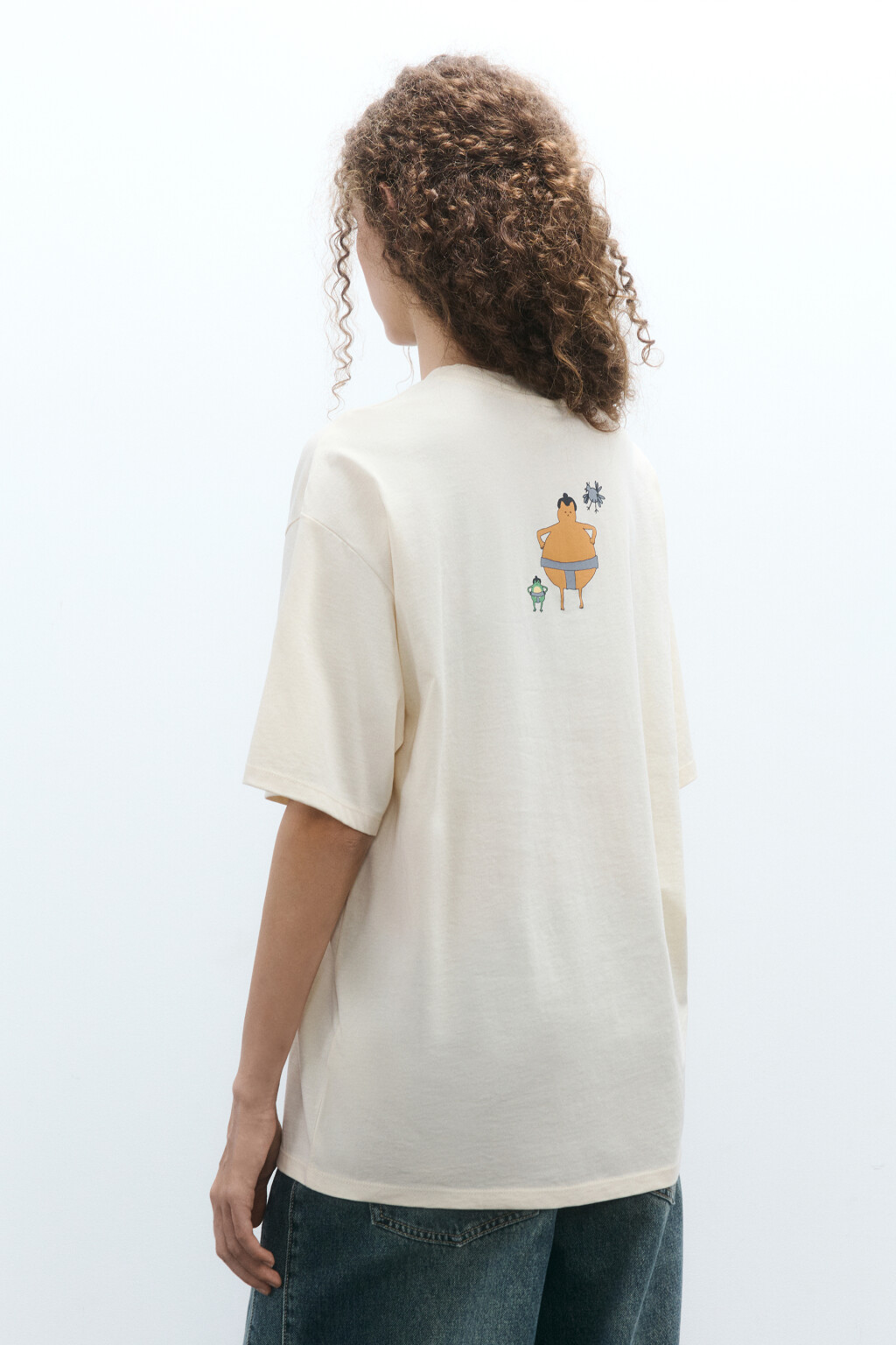 Футболка хлопковая с принтом - цвет мультиколор - 3