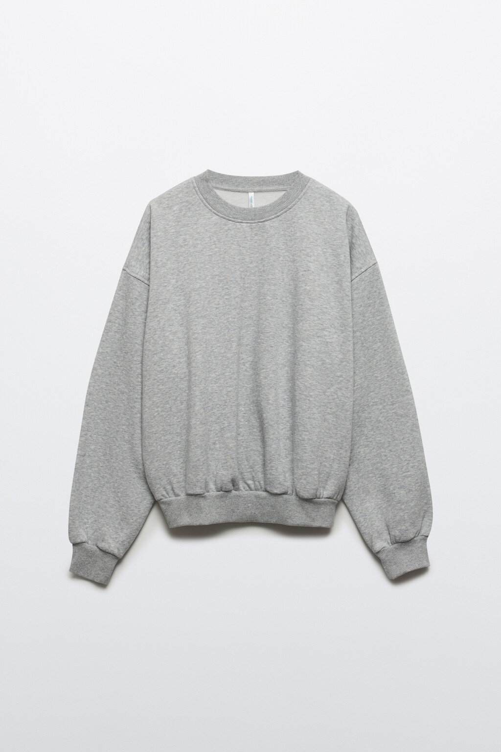 Свитшот из футера с утеплением - цвет серый - 8