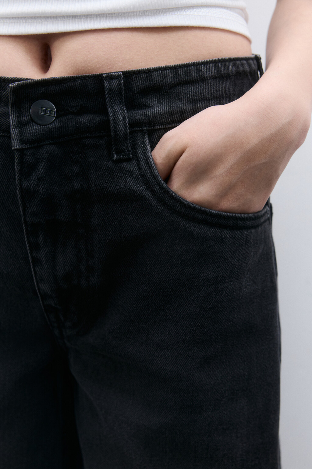 Джинсы barrel fit со средней посадкой - цвет серый - 6