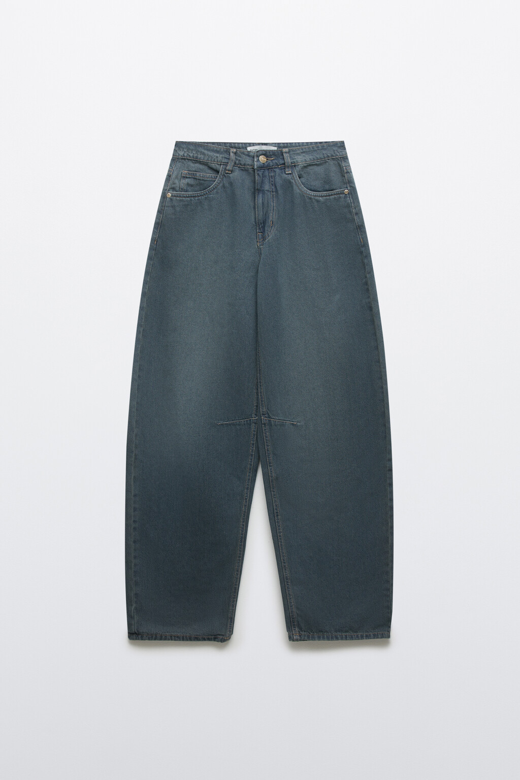 Джинсы barrel fit со средней посадкой - цвет темный тинт - 7