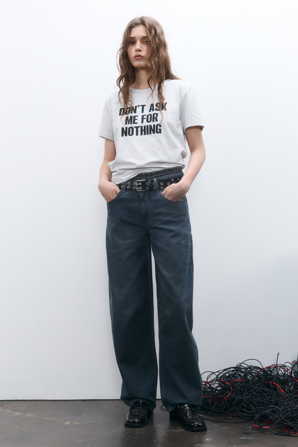 Джинсы barrel fit со средней посадкой - цвет темный тинт - 4