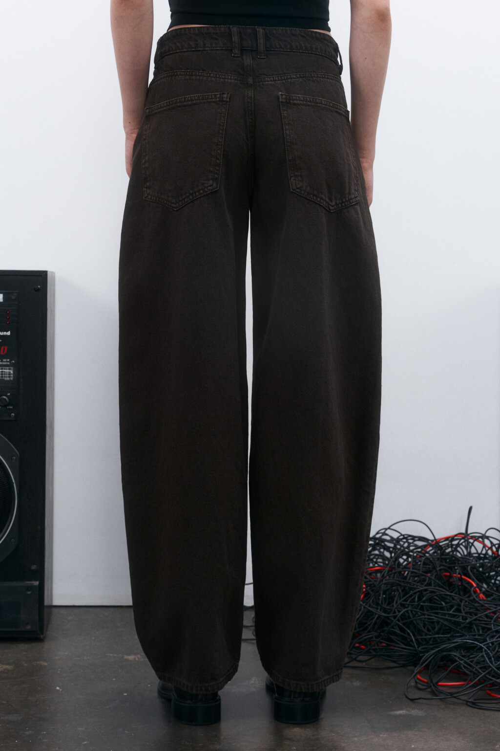 Джинсы barrel fit со средней посадкой - цвет зеленый - 3