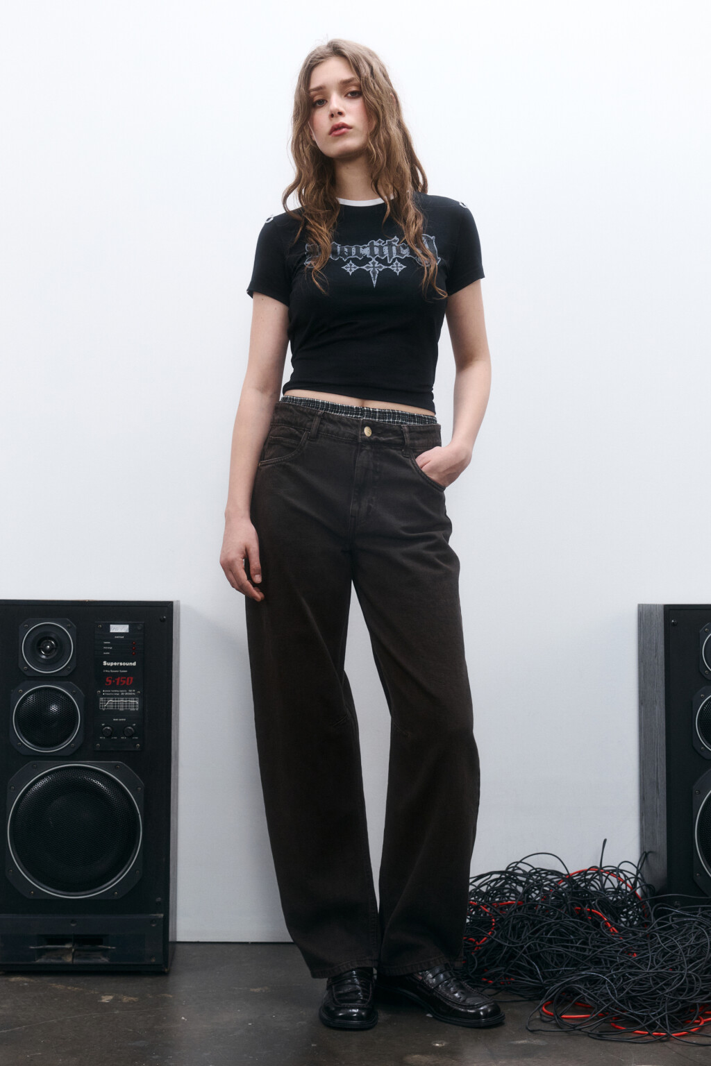 Джинсы barrel fit со средней посадкой - цвет зеленый - 4