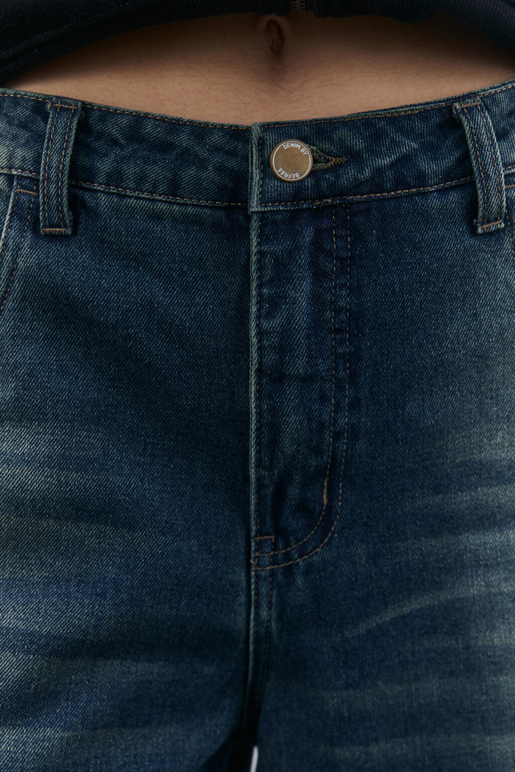 Джинсы baggy fit со средней посадкой - цвет синий - 5