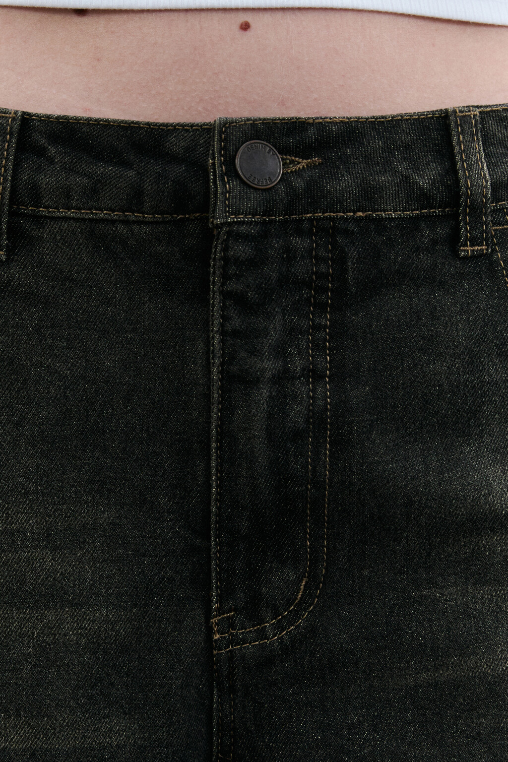 Джинсы baggy fit со средней посадкой - цвет темный тинт - 5