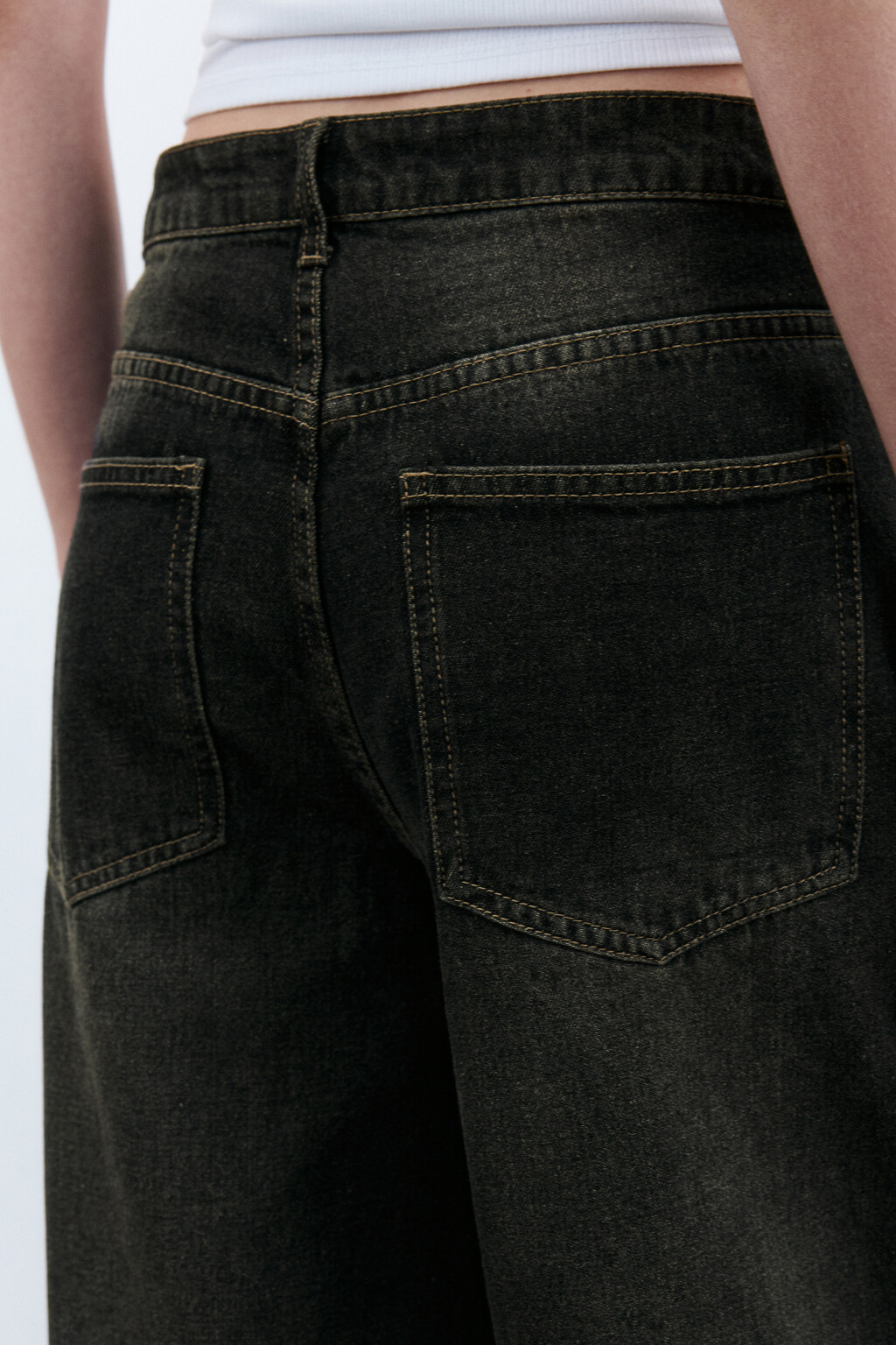 Джинсы baggy fit со средней посадкой - цвет темный тинт - 6