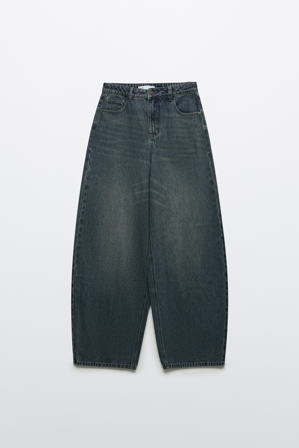 Джинсы baggy fit со средней посадкой - цвет синий - 1