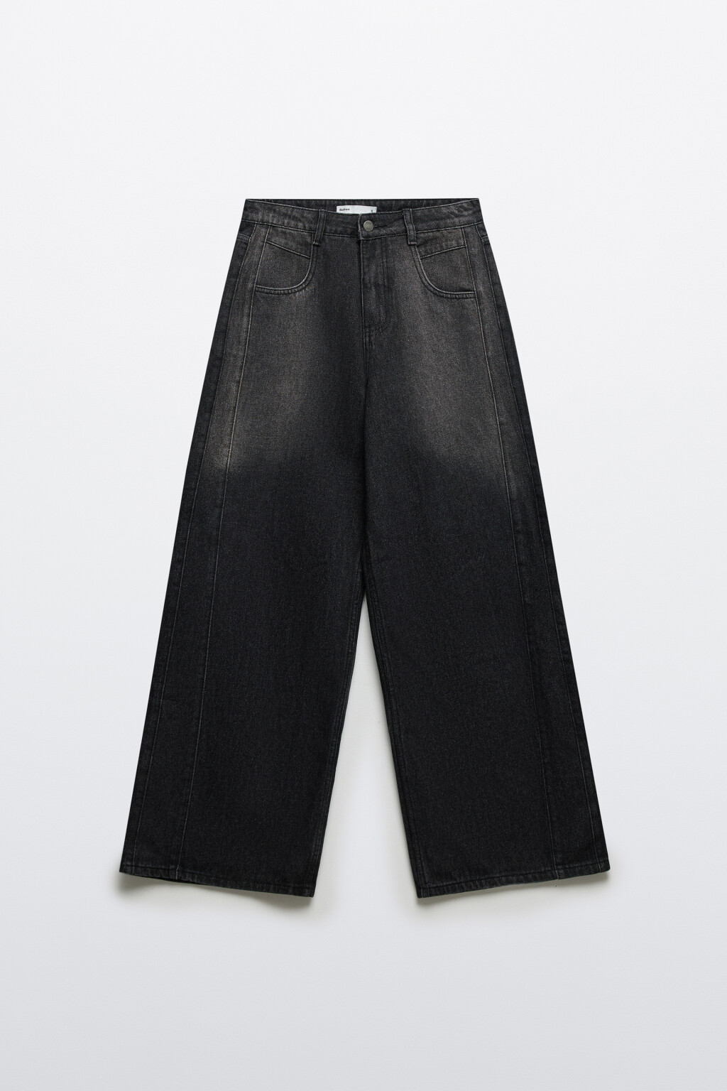 Джинсы baggy fit со средней посадкой - цвет серый - 1