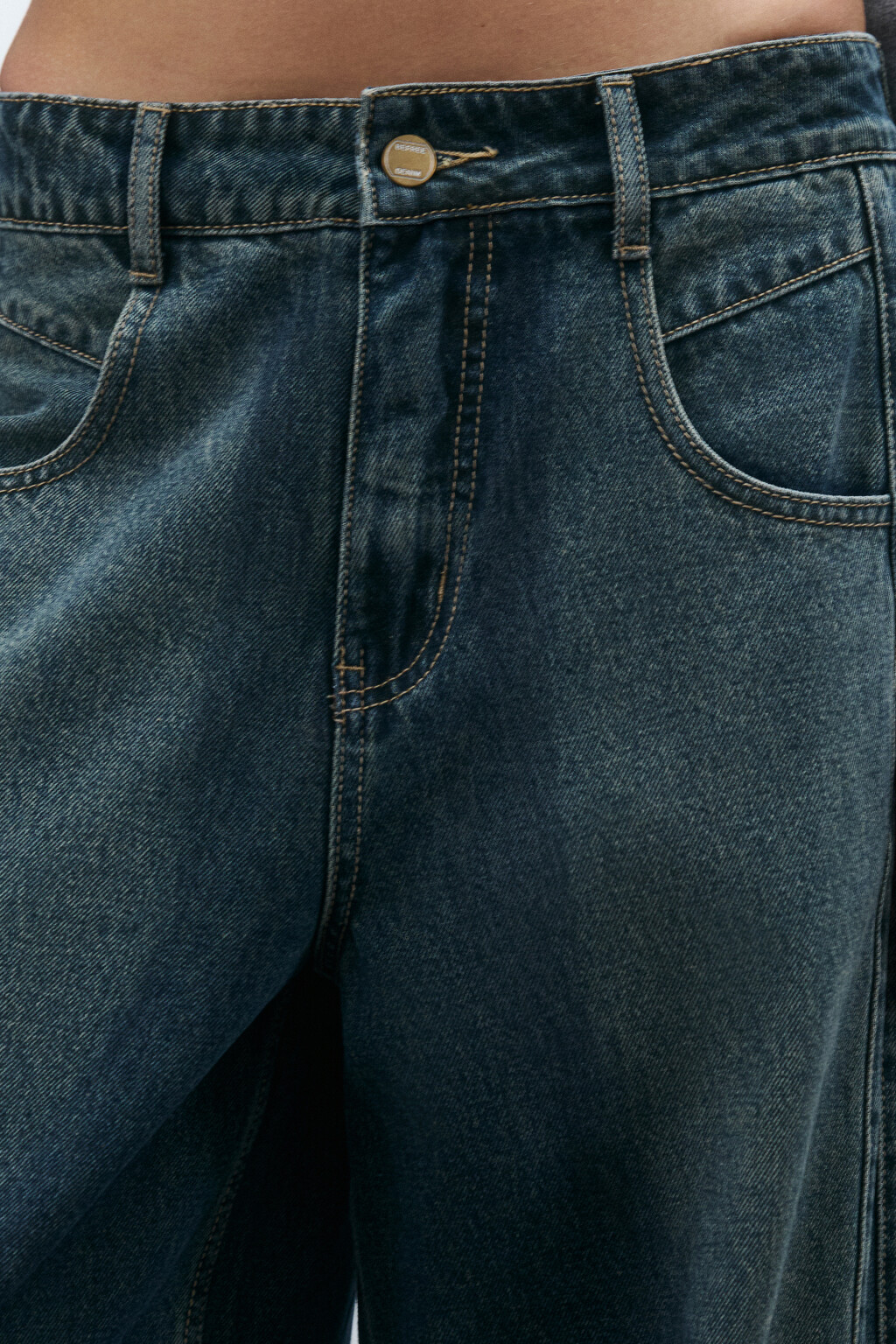 Джинсы baggy fit со средней посадкой - цвет серый - 6