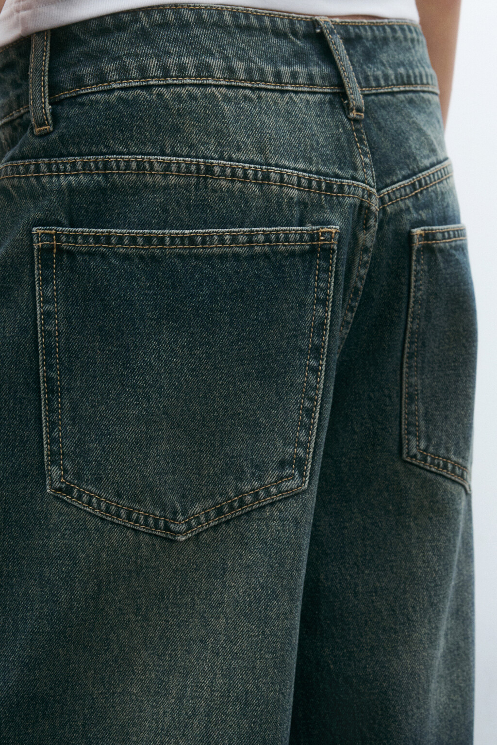 Джинсы baggy fit со средней посадкой - цвет темный тинт - 6