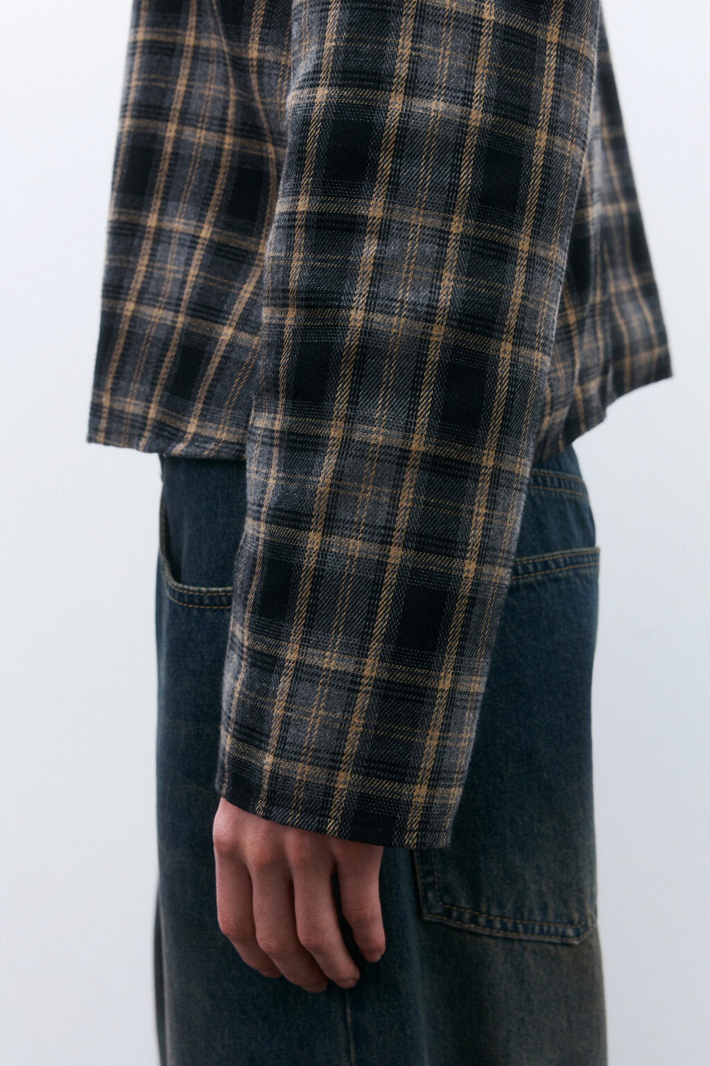 Блузка фланелевая с воротничком - цвет мультиколор - 7