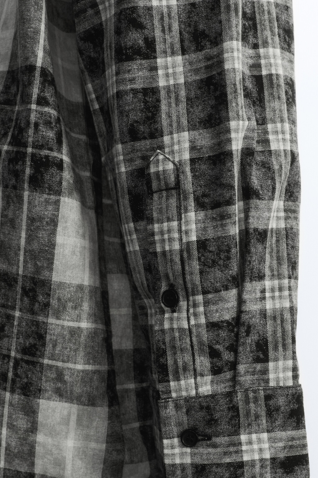 Рубашка oversize фланелевая в клетку - цвет черный - 15