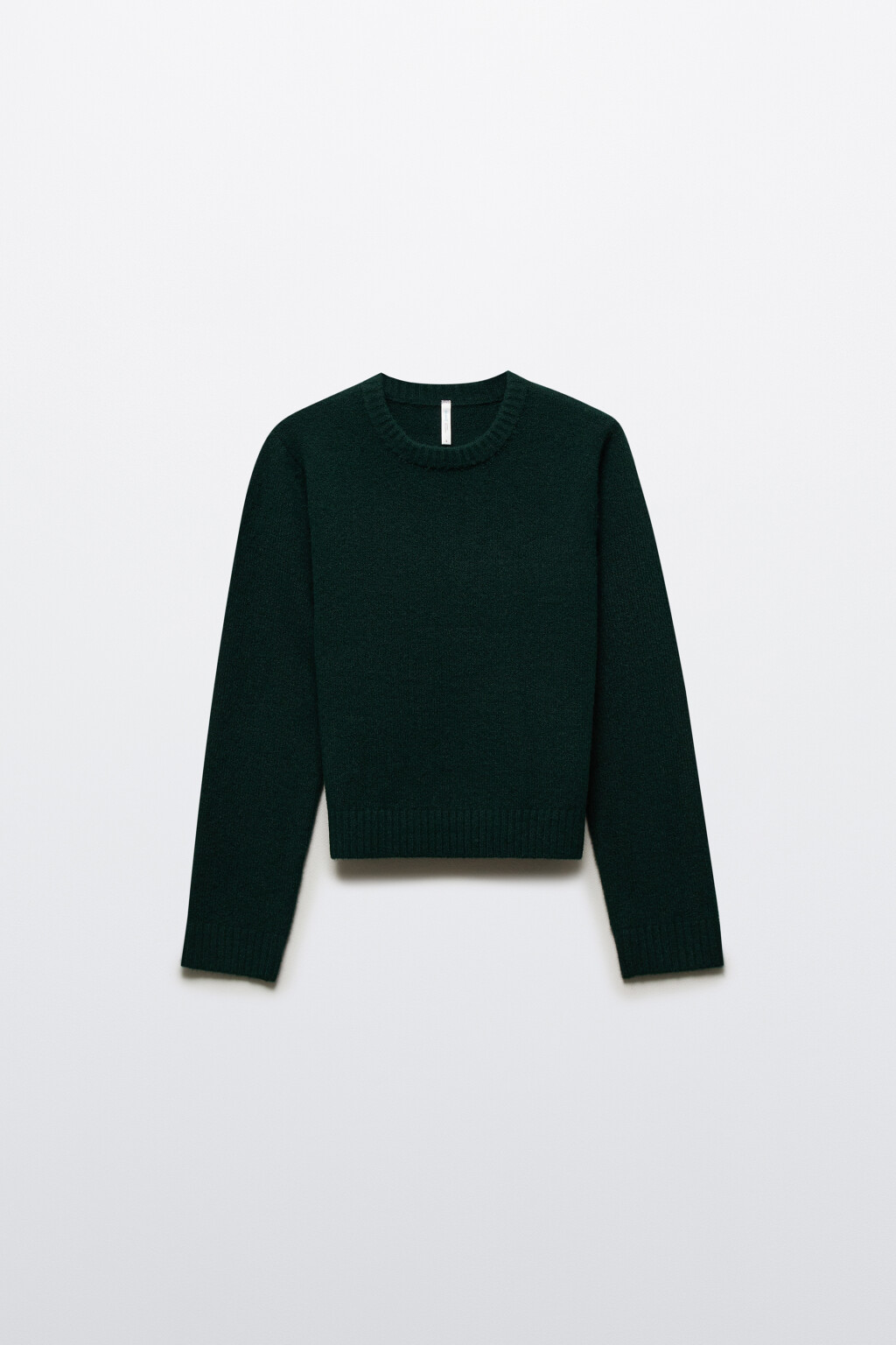 Джемпер вязаный с шерстью - цвет зеленый - 7