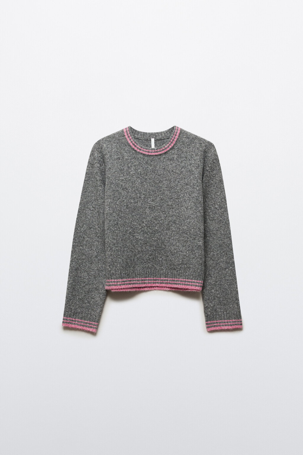 Джемпер вязаный с шерстью - цвет серый - 8