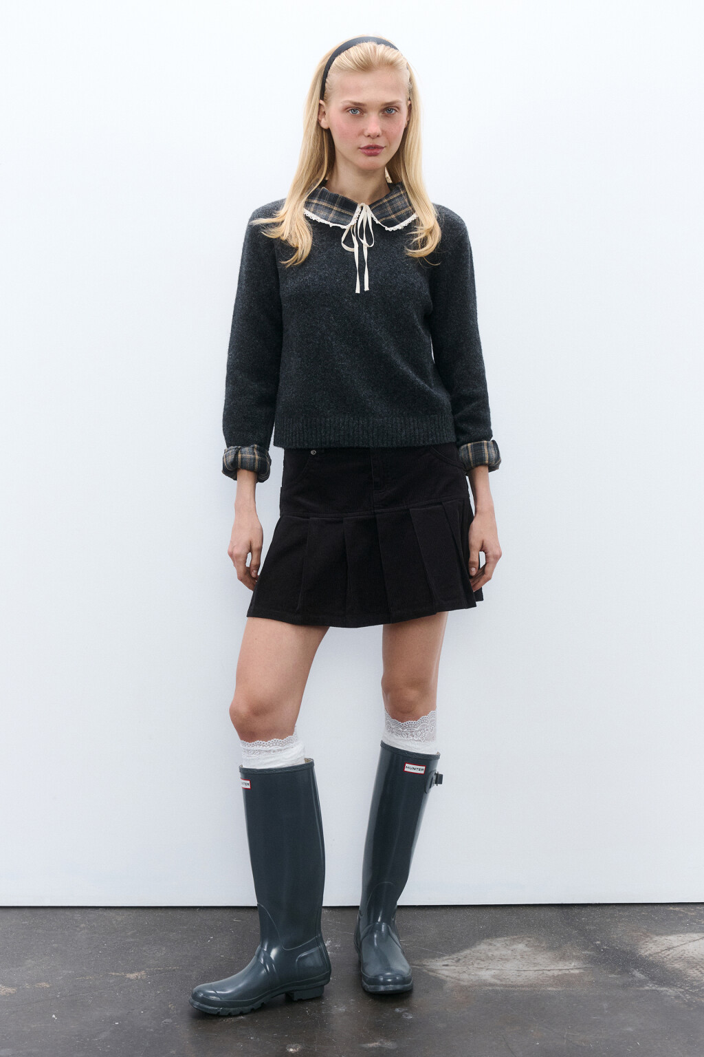 Джемпер вязаный с шерстью - цвет серый - 5