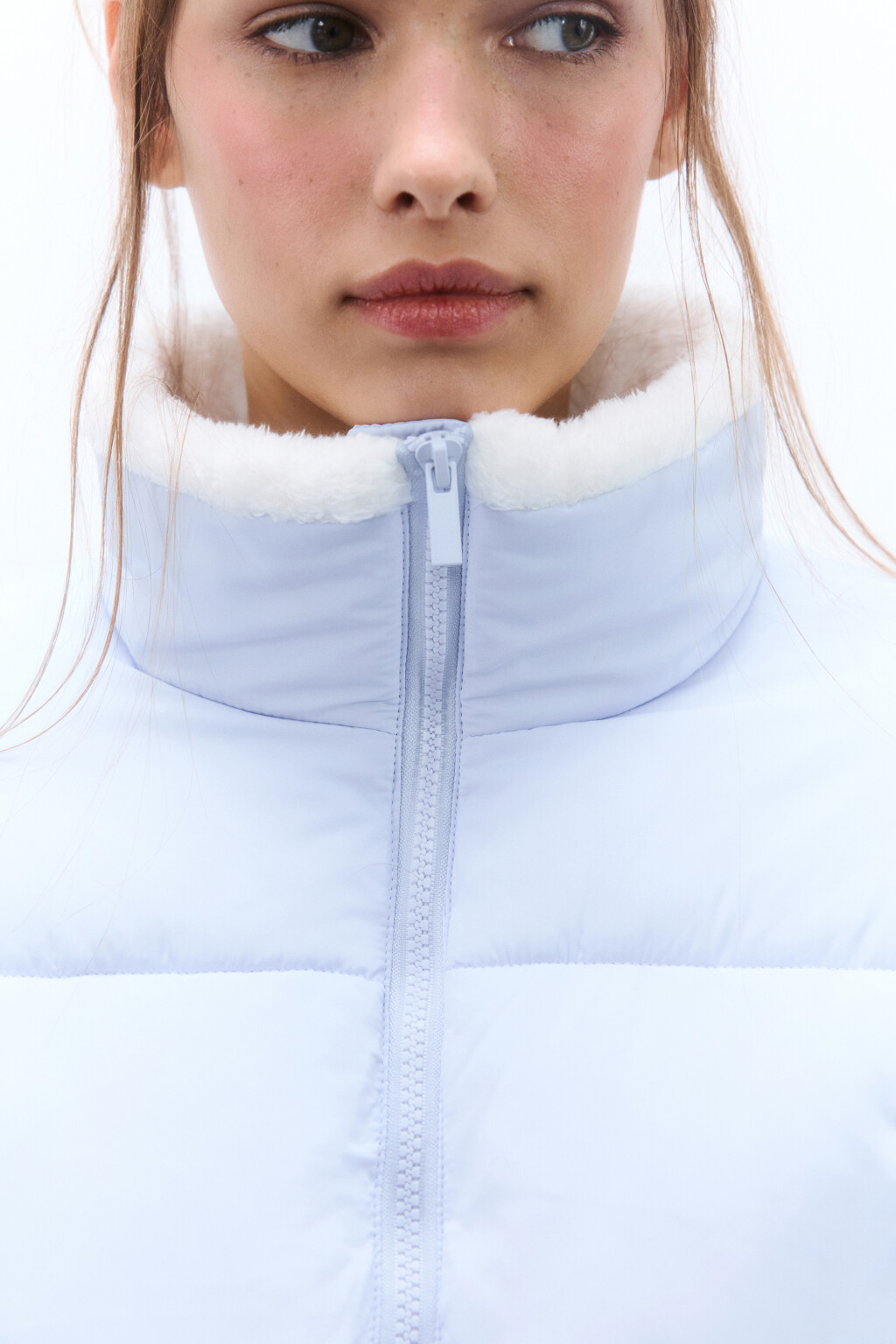 Куртка стеганая с теплой подкладкой - цвет голубой - 5