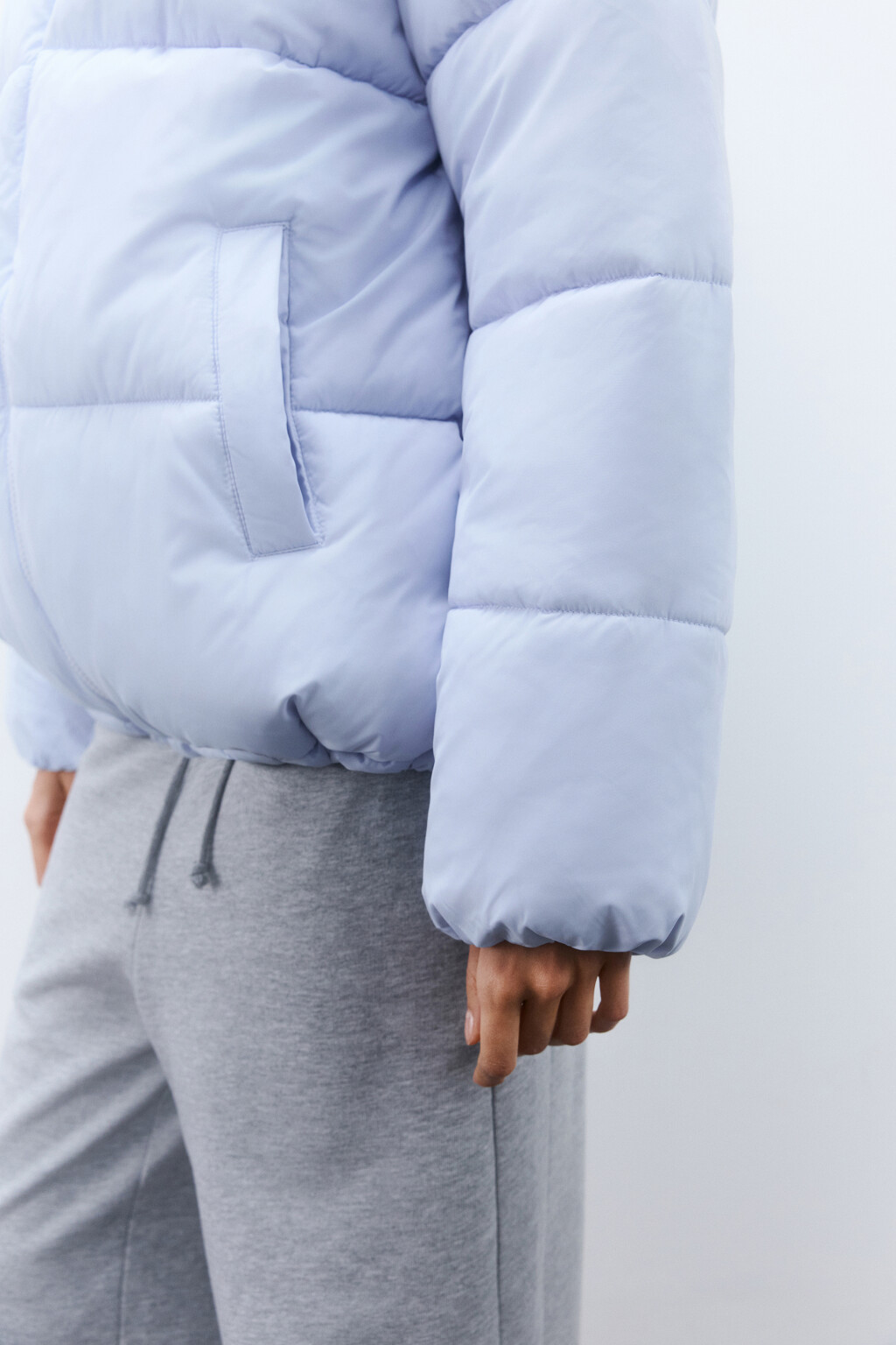 Куртка стеганая с теплой подкладкой - цвет голубой - 6