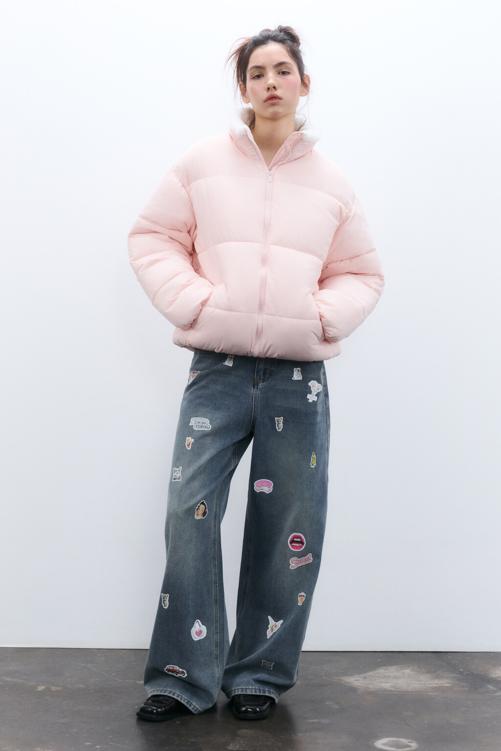 Куртка стеганая с теплой подкладкой - цвет розовый - 4