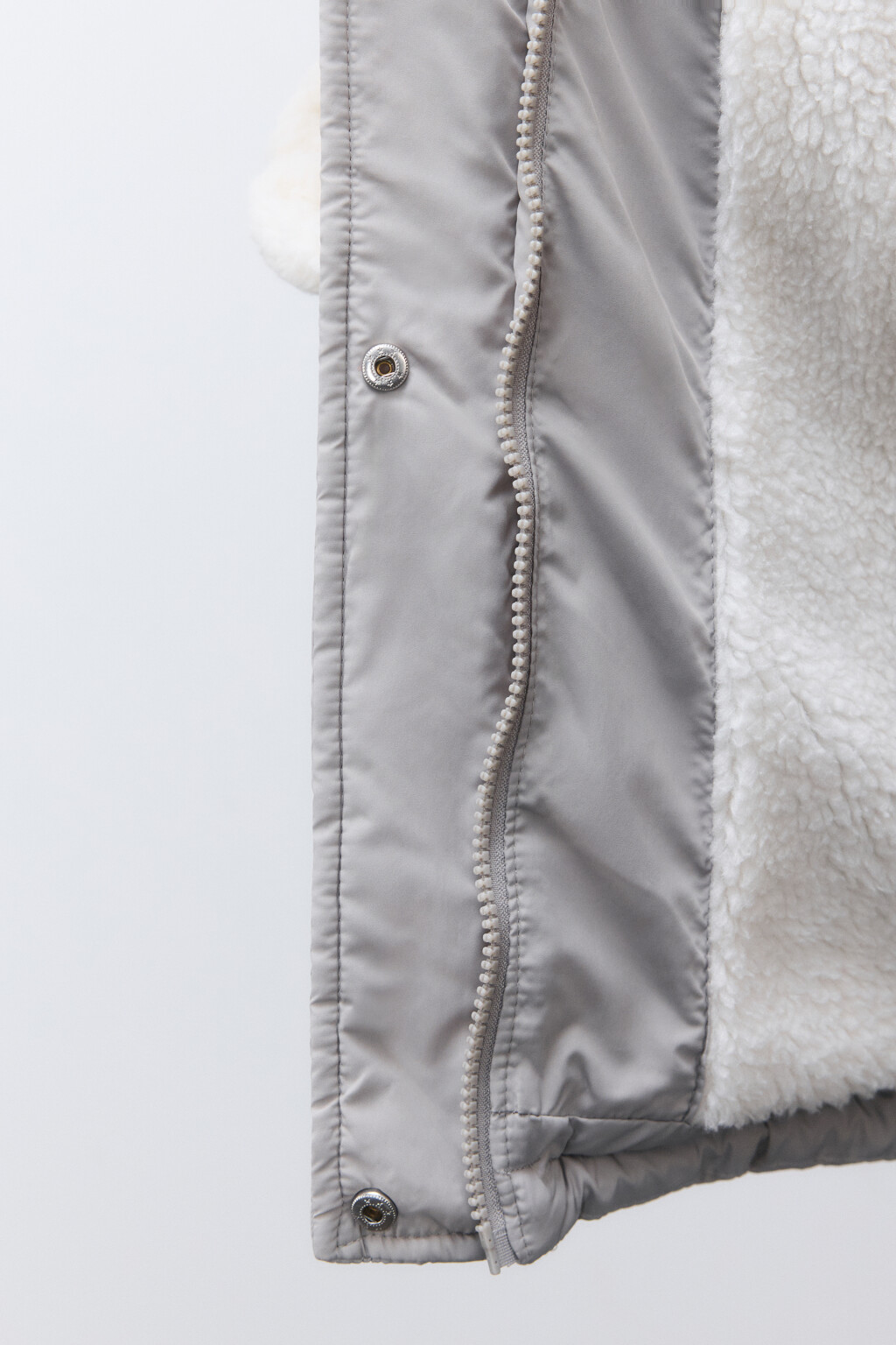 Куртка стеганая с капюшоном и рукавицами - цвет бежевый - 7