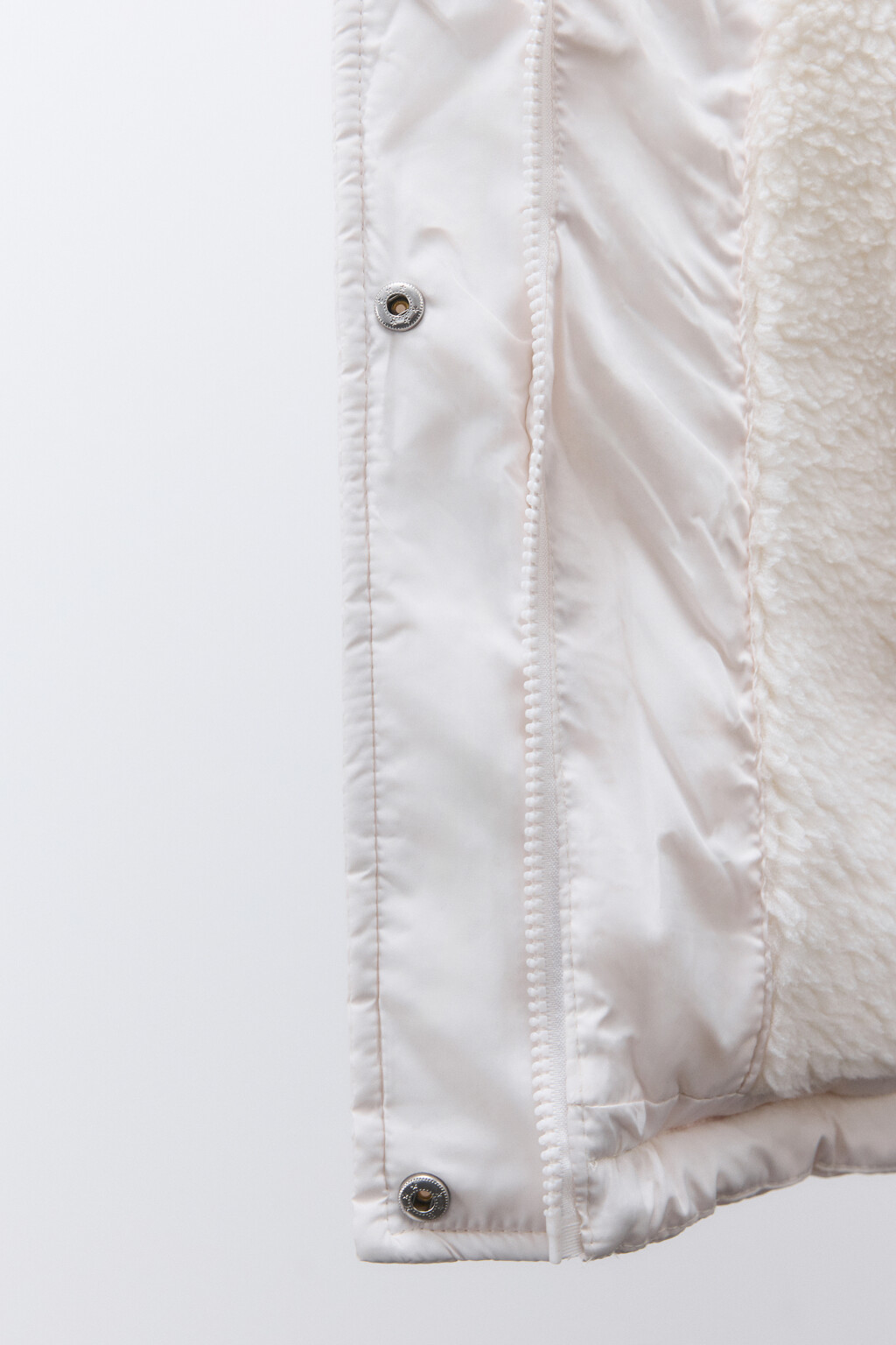 Куртка стеганая с капюшоном и рукавицами - цвет молочный - 7