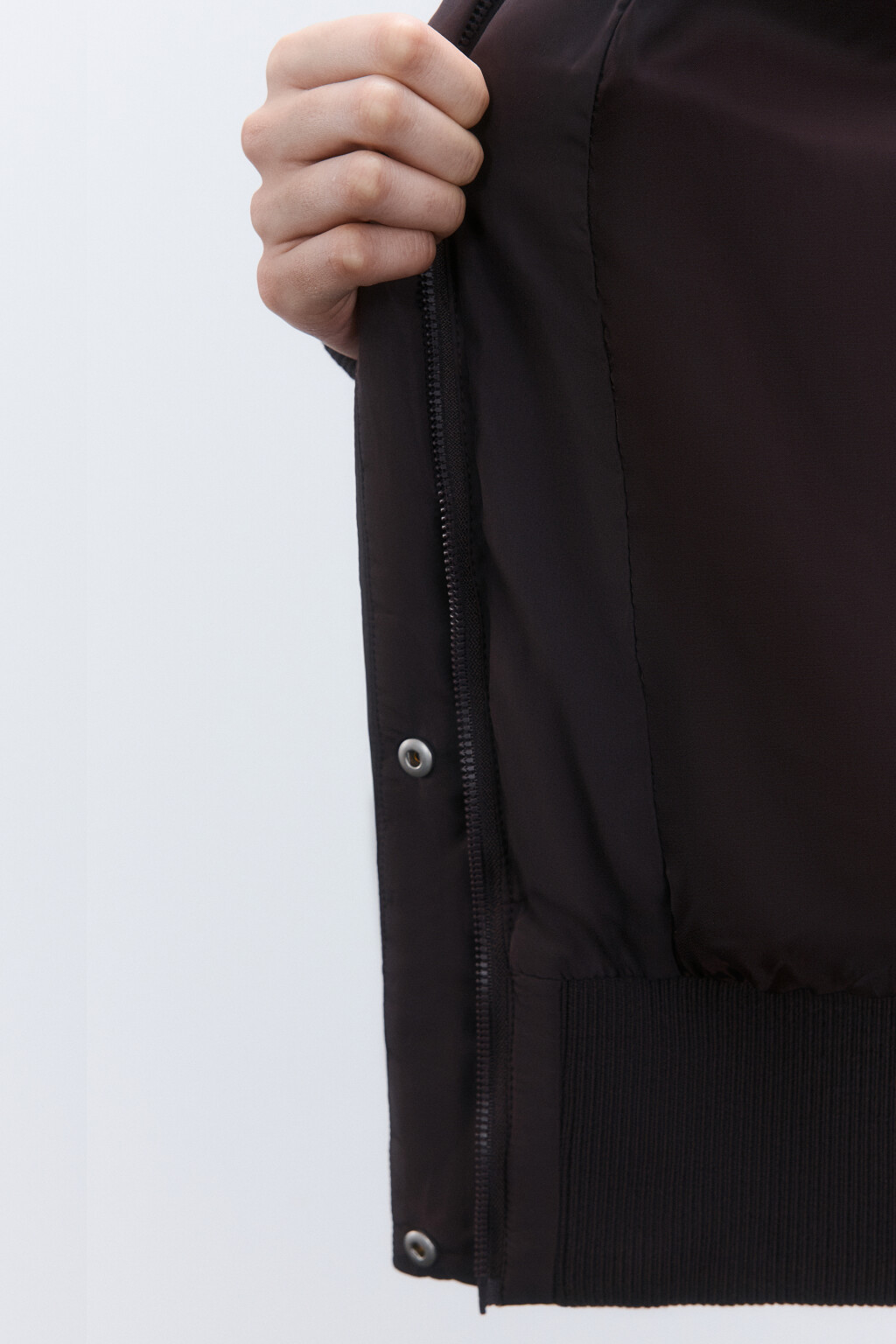 Куртка укороченная с воротником-стойкой - цвет коричневый - 7