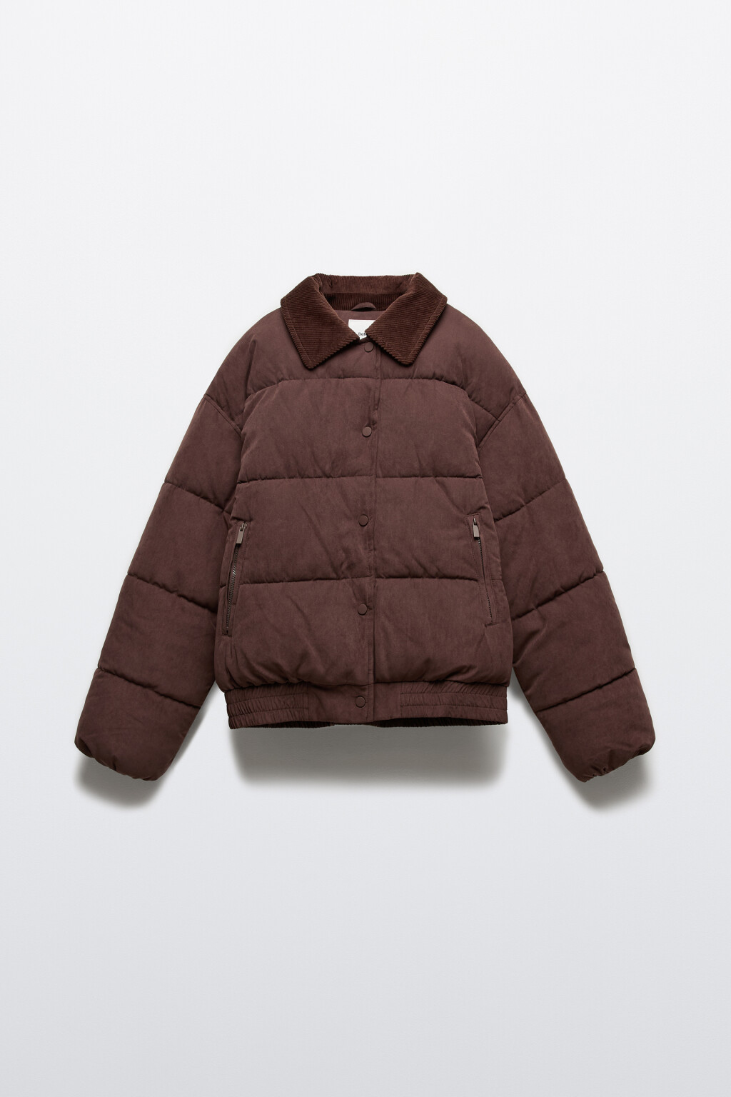 Куртка стеганая с воротником - цвет коричневый - 10