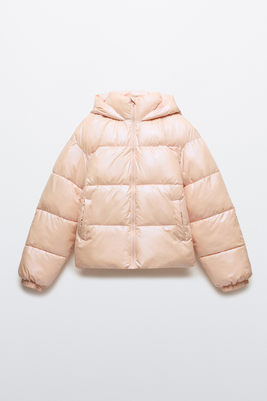 Куртка стеганая из блестящей ткани - цвет розовый - 8