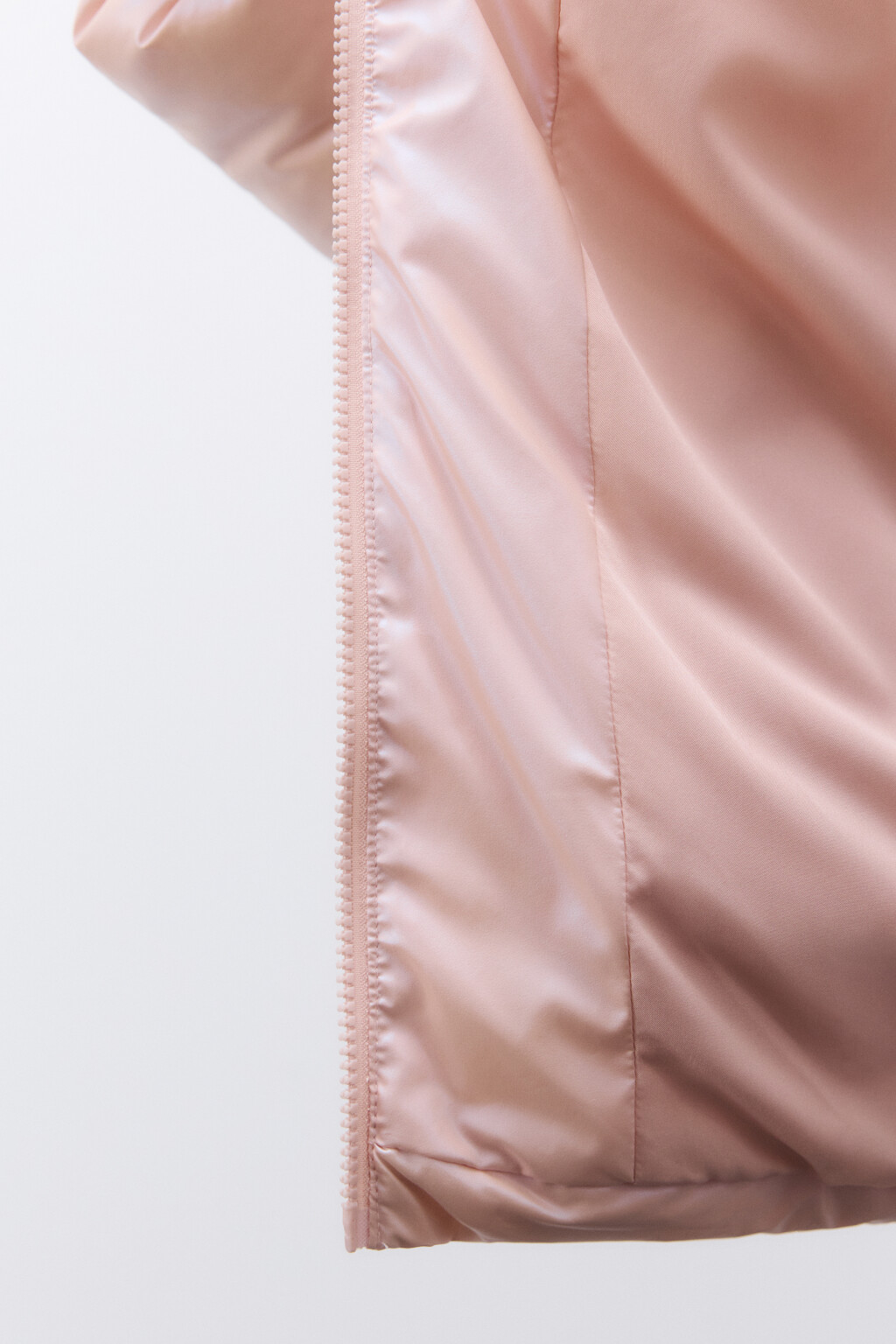 Куртка стеганая из блестящей ткани - цвет розовый - 7