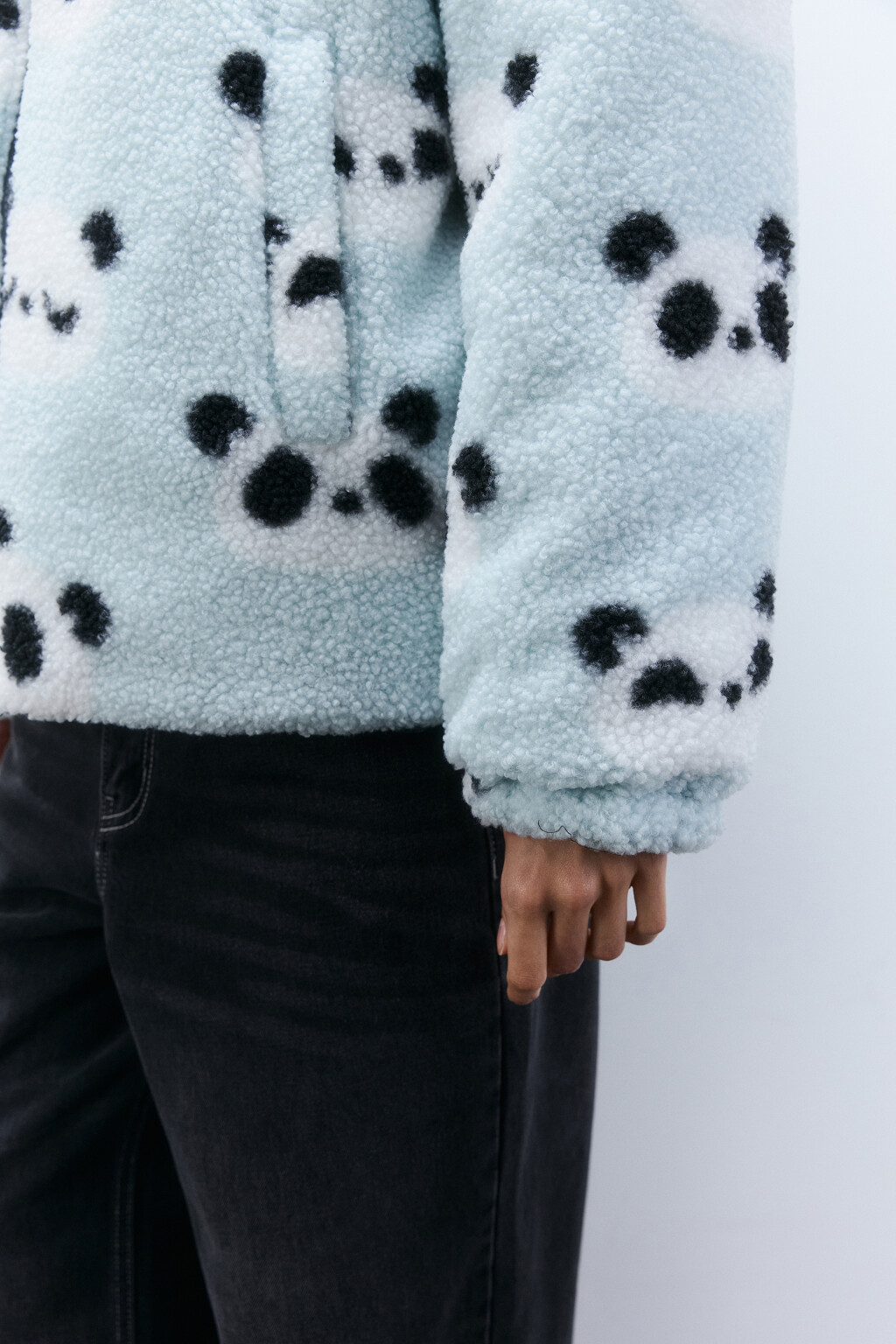 Куртка двусторонняя с капюшоном - цвет черный - 7