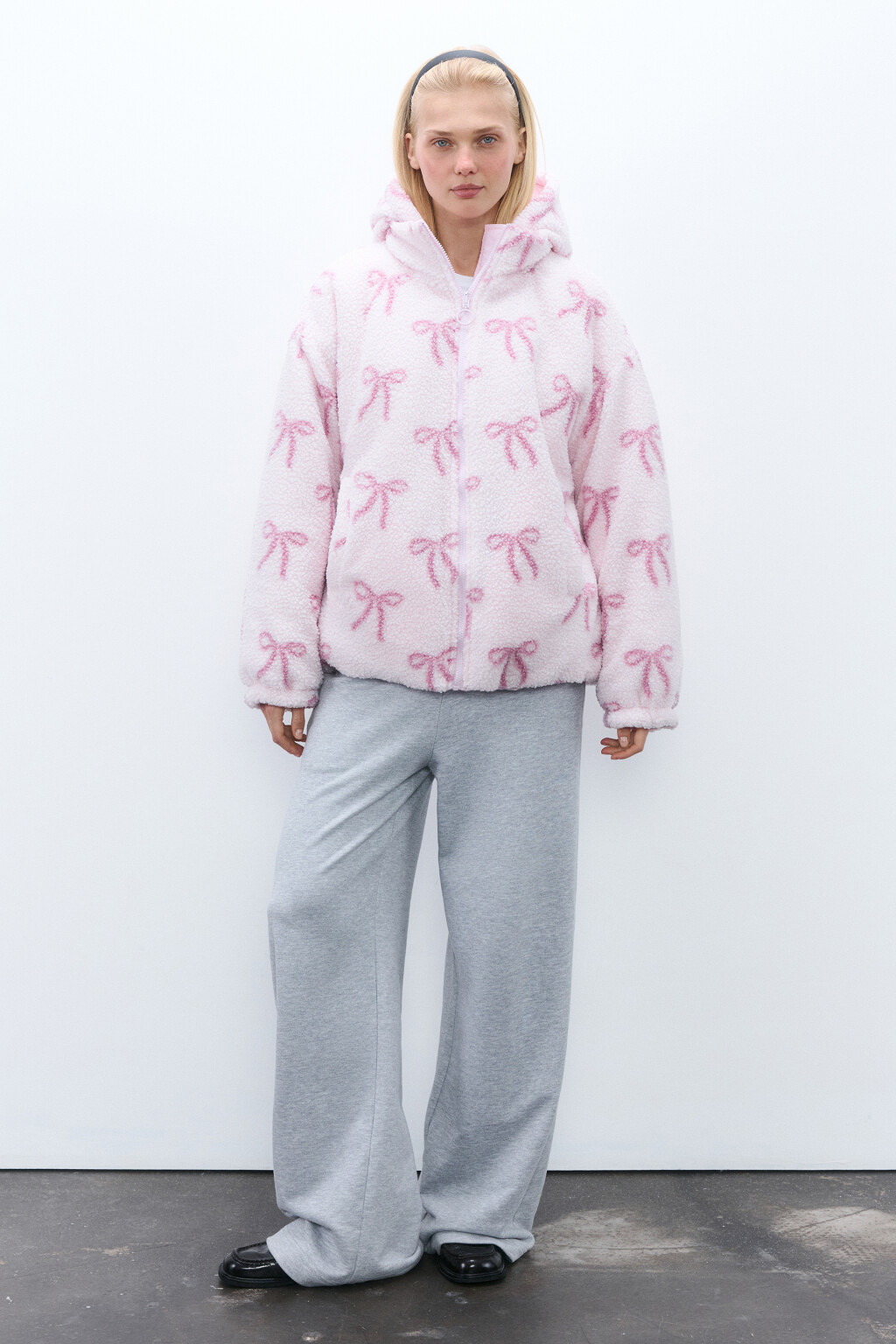 Куртка двусторонняя с капюшоном - цвет розовый - 5