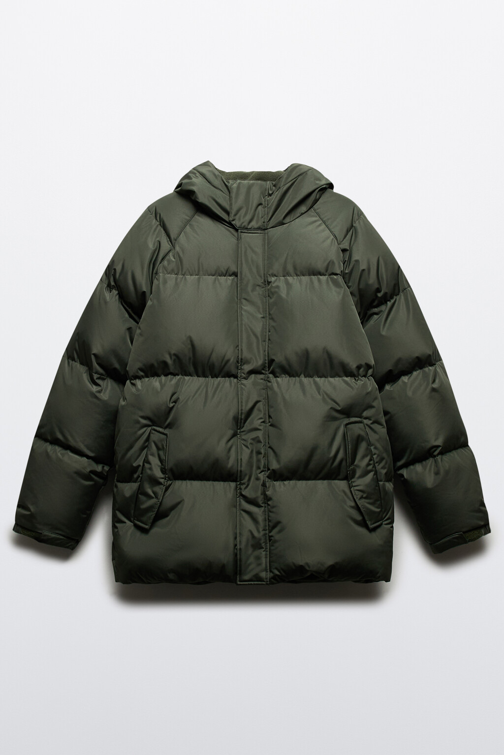 Куртка стеганая с капюшоном - цвет зеленый - 9
