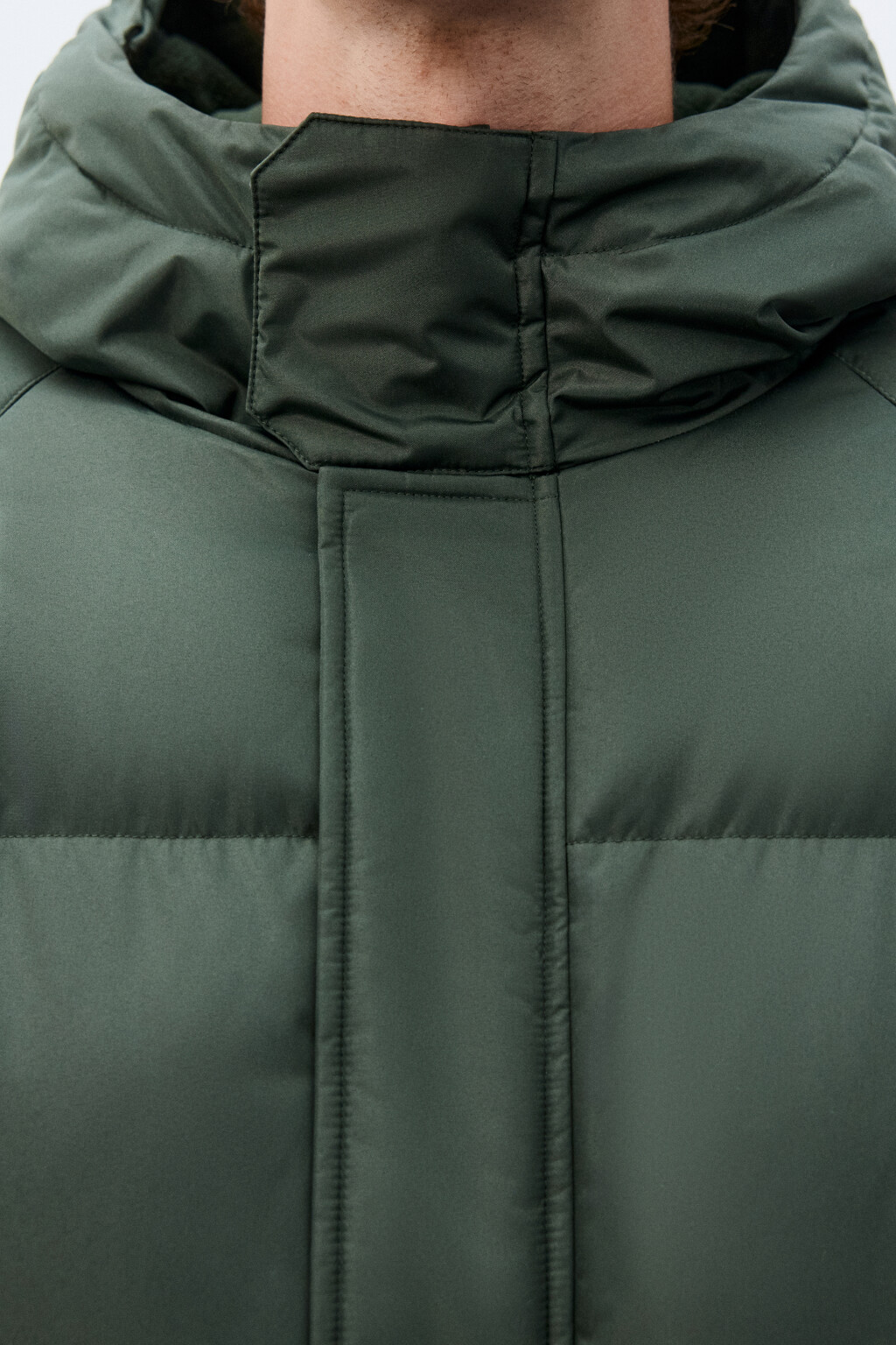 Куртка стеганая с капюшоном - цвет зеленый - 6