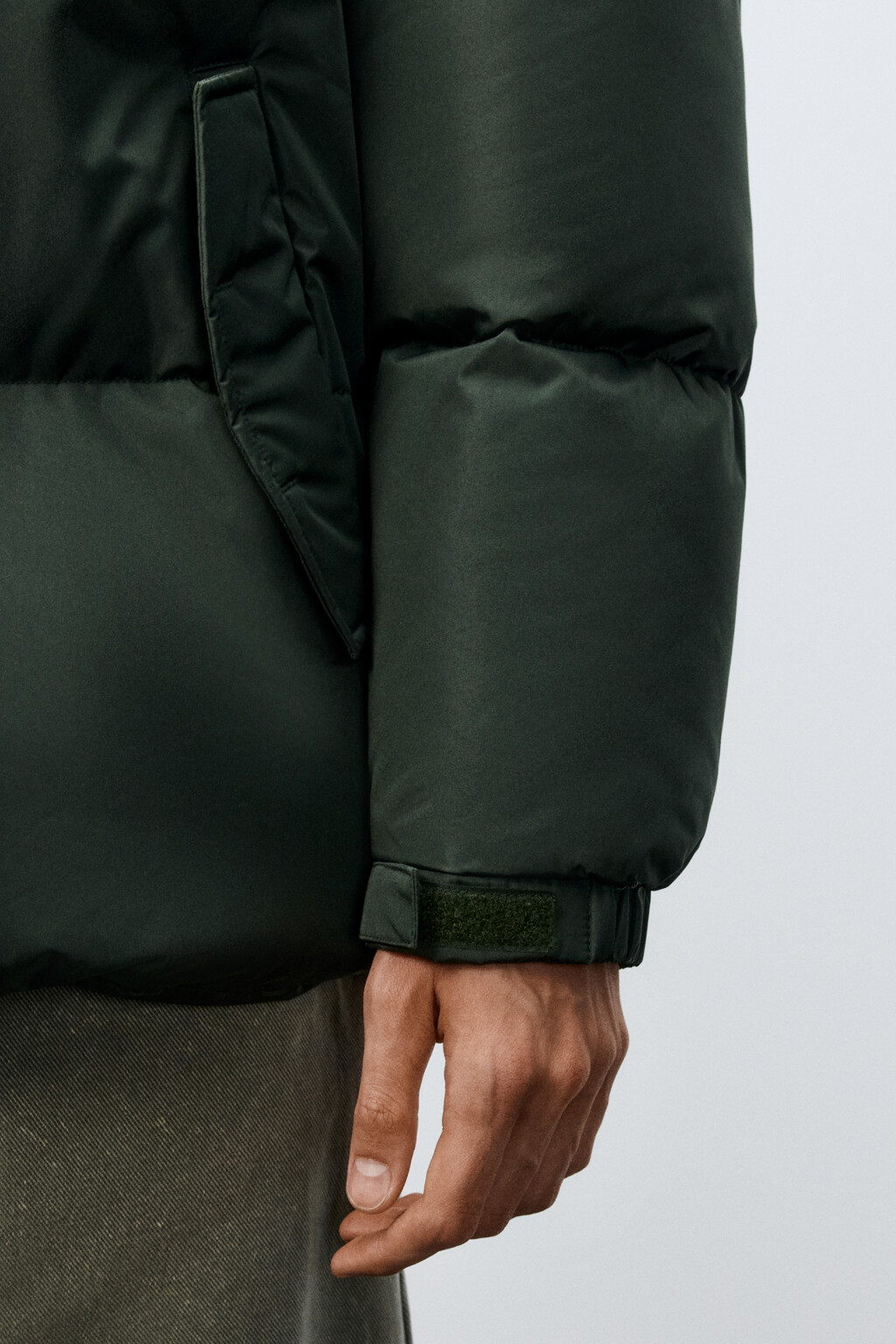 Куртка стеганая с капюшоном - цвет зеленый - 7