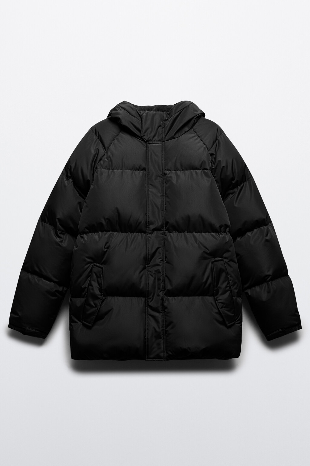 Куртка стеганая с капюшоном - цвет черный - 8