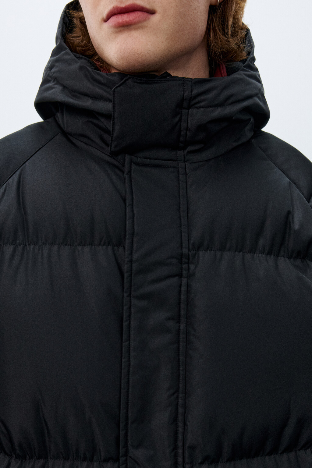 Куртка стеганая с капюшоном - цвет черный - 5