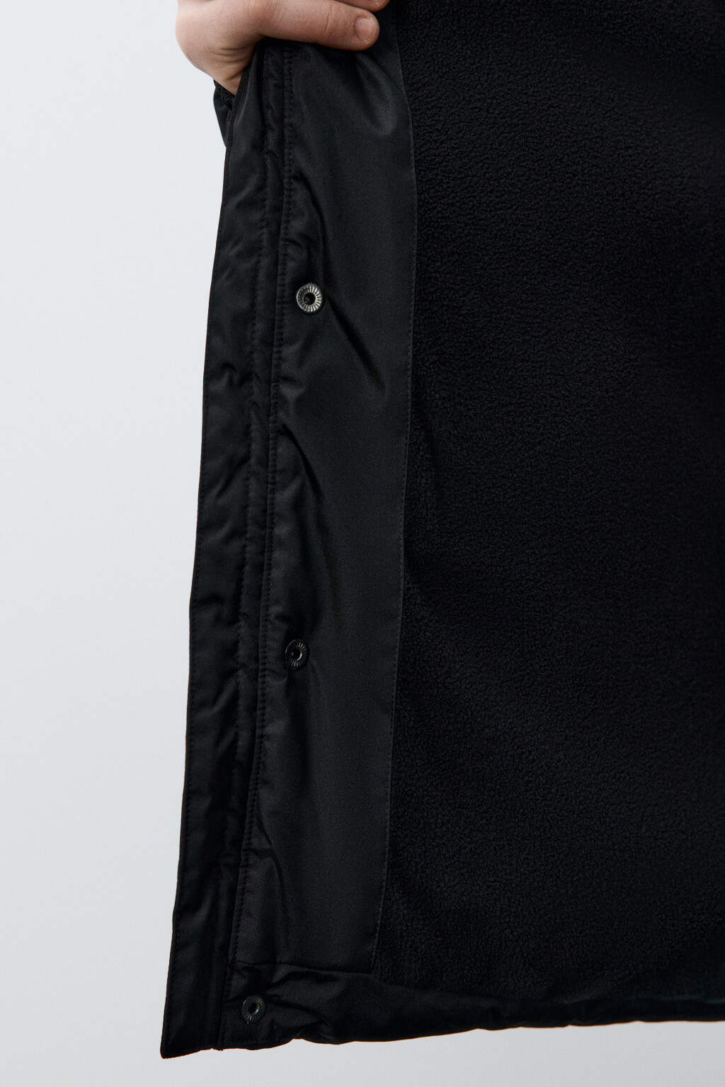 Куртка стеганая с капюшоном - цвет черный - 7