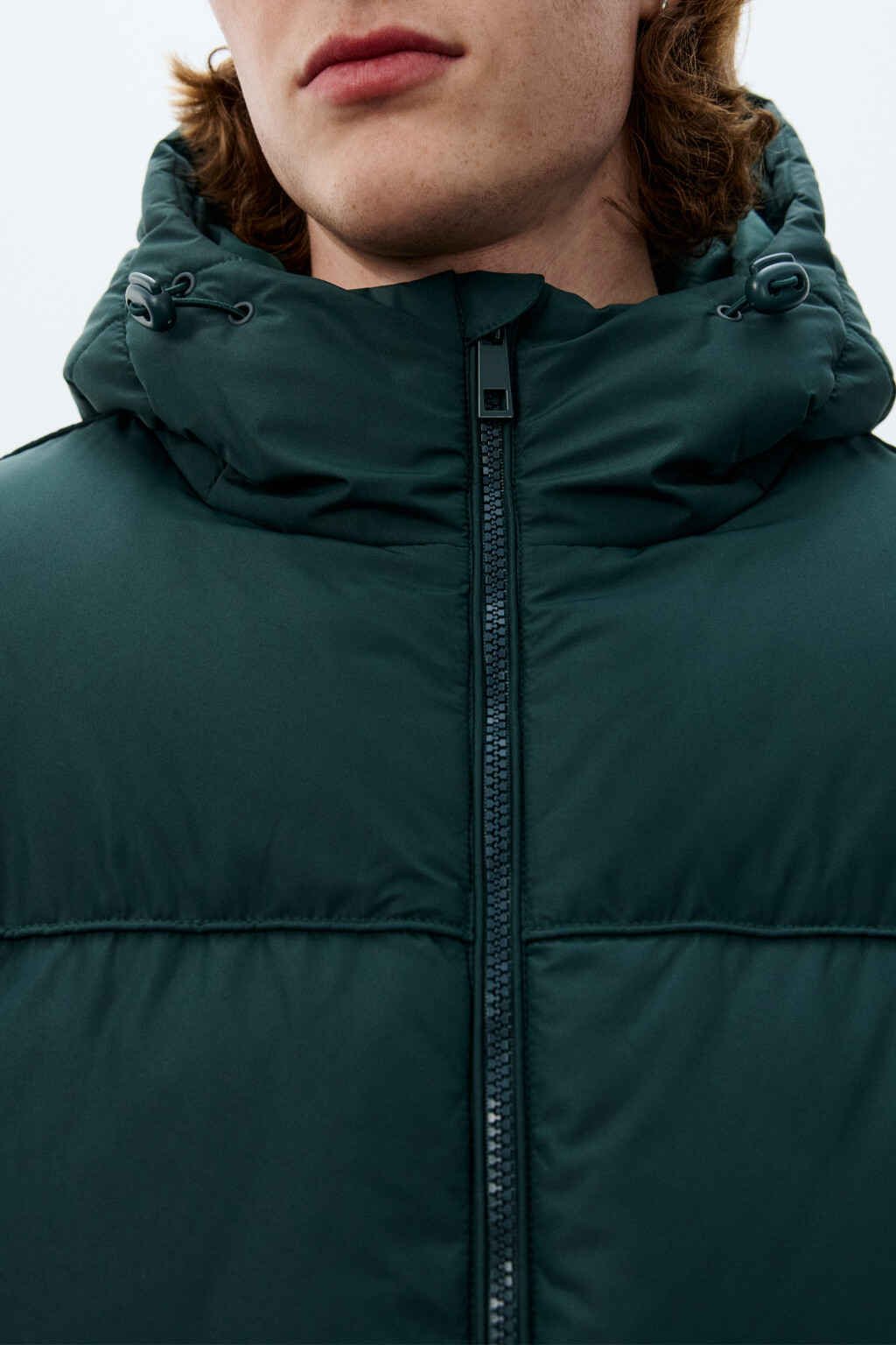 Куртка стеганая с капюшоном - цвет зеленый - 5