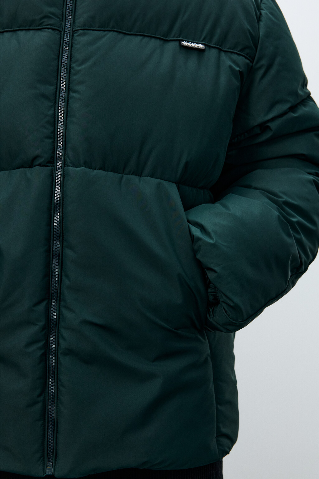 Куртка стеганая с капюшоном - цвет зеленый - 6