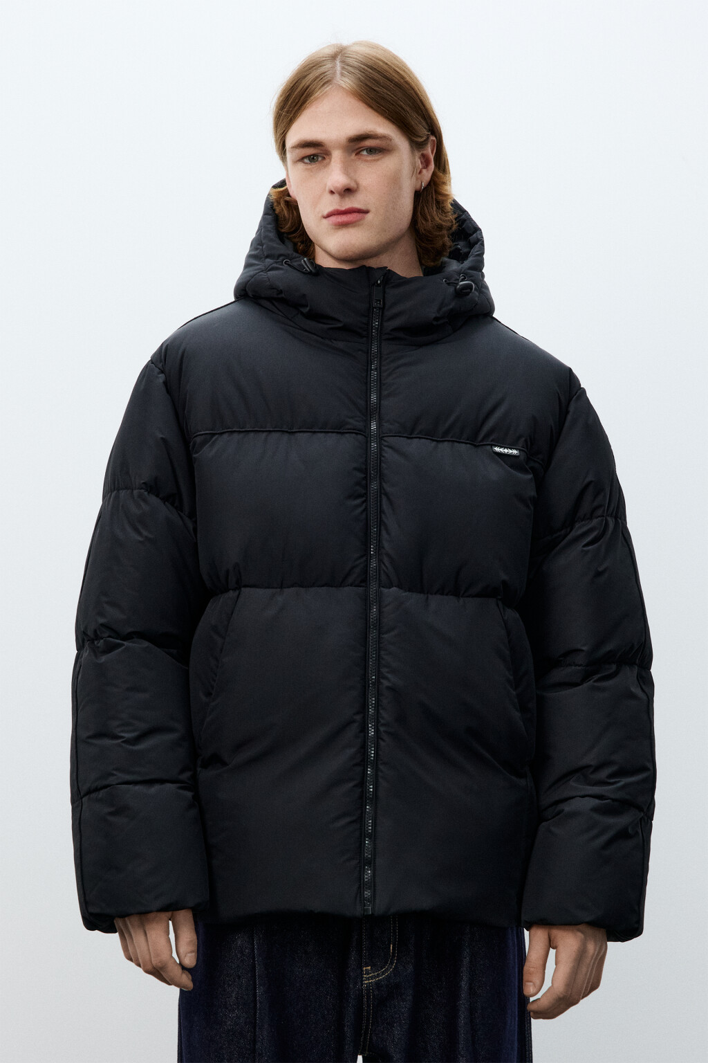 Куртка стеганая с капюшоном - цвет черный - 3