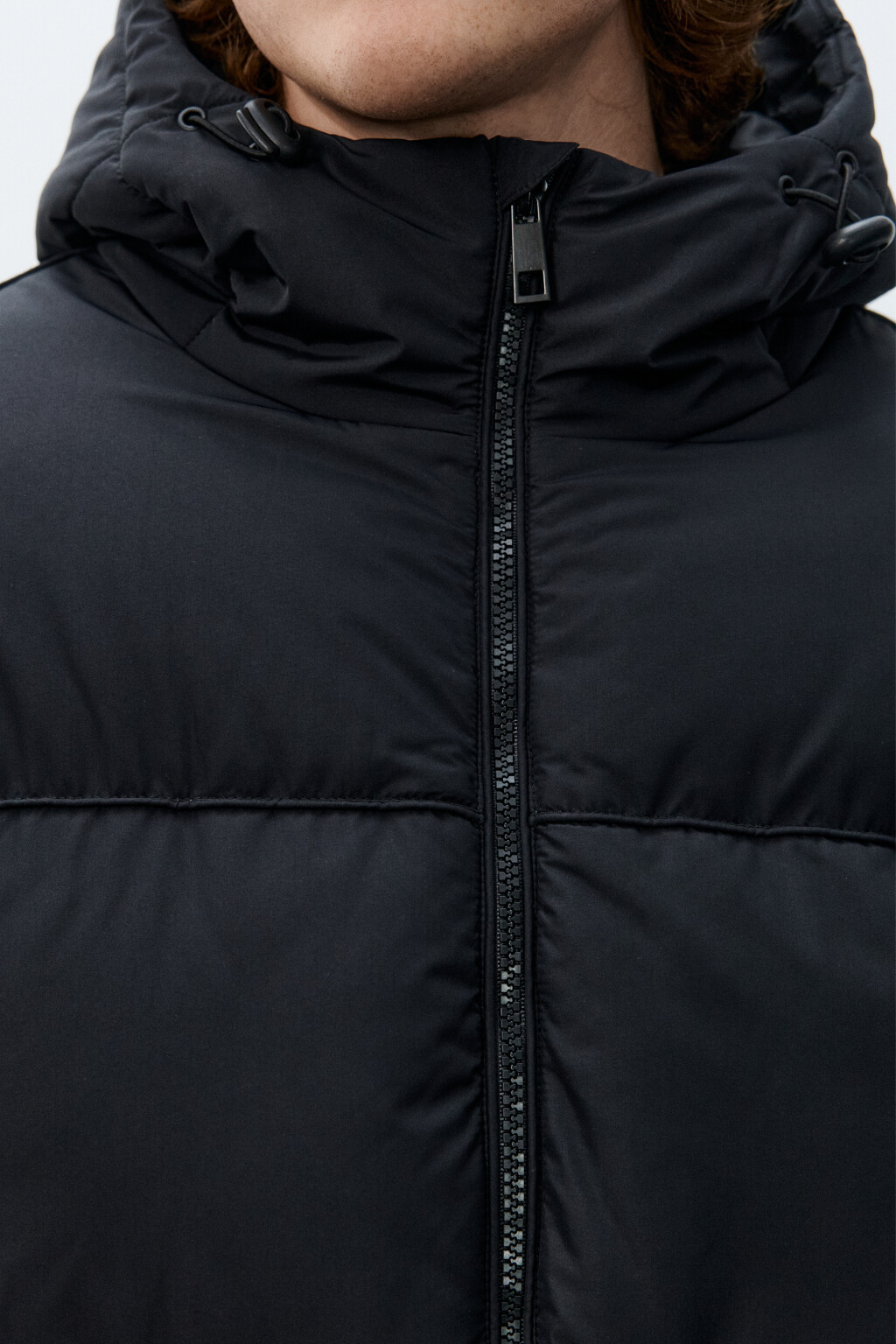 Куртка стеганая с капюшоном - цвет черный - 6